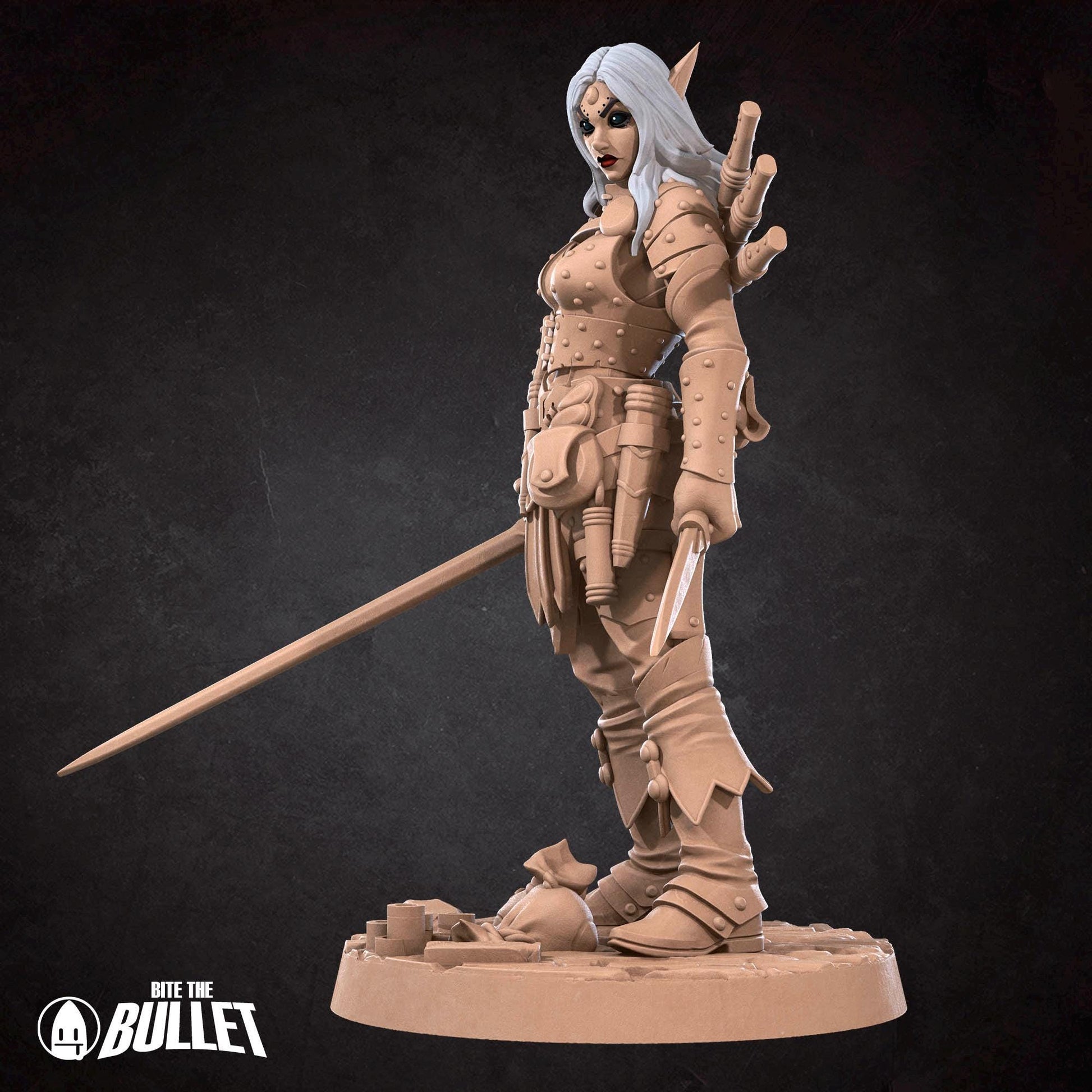 Elf Rogue Miniature | Bite the Bullet