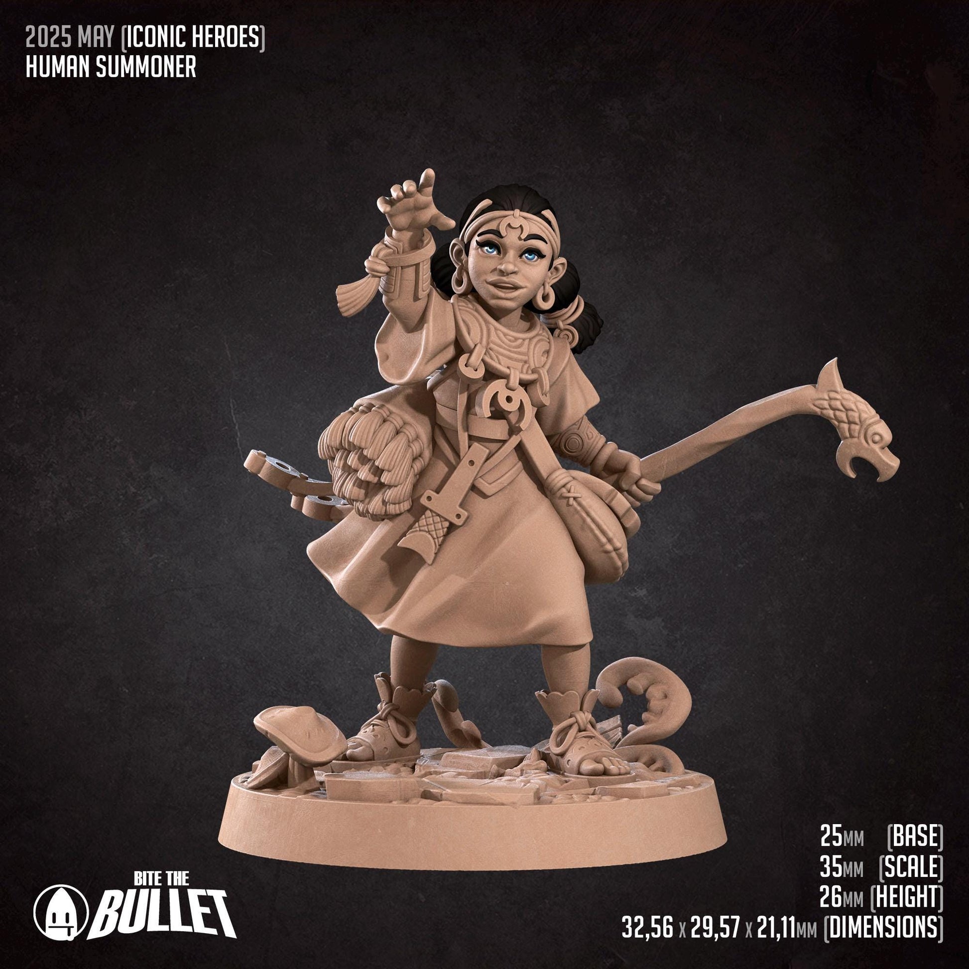 Summoner & Dragon Miniature | Bite the Bullet
