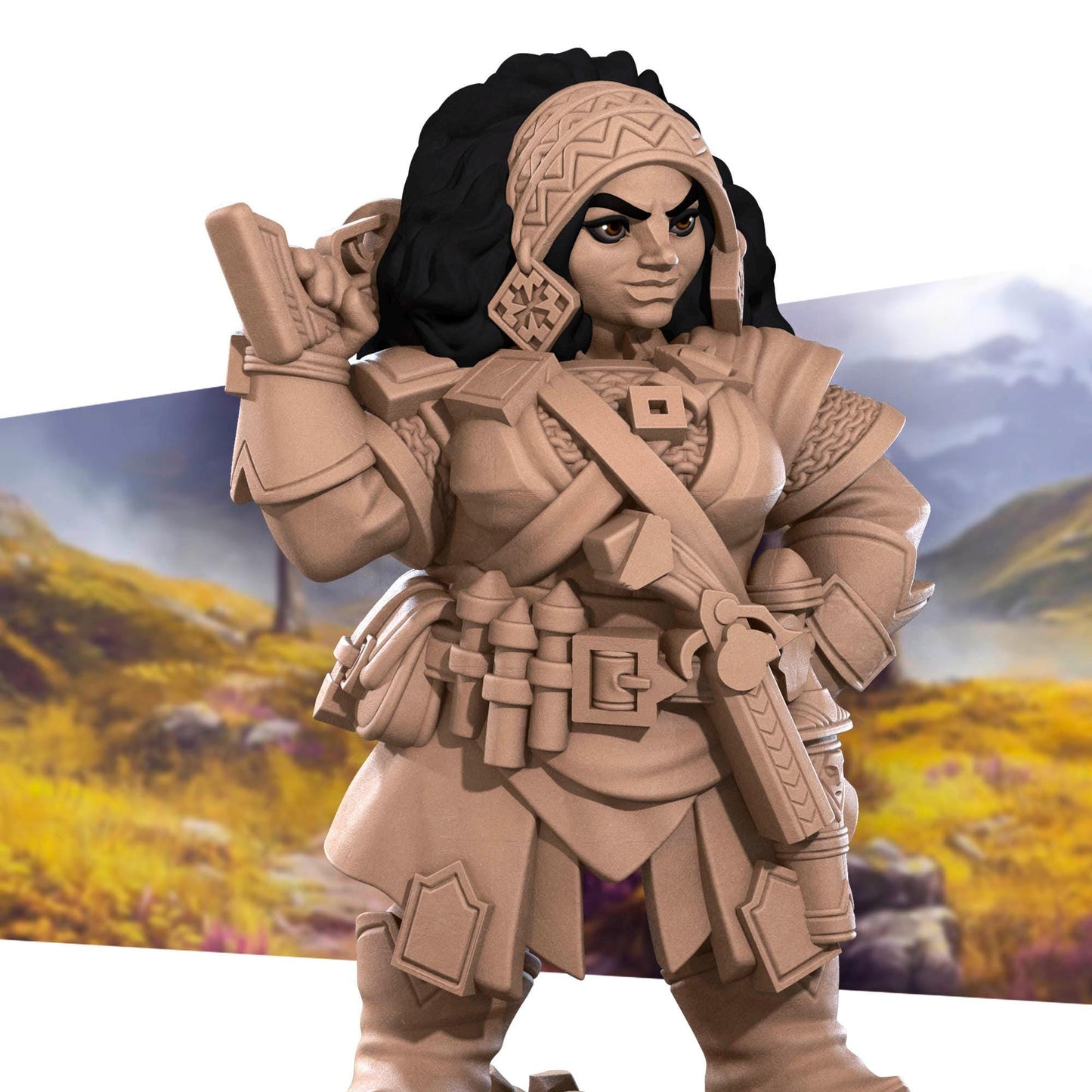 Dwarf Gunslinger Miniature | Bite the Bullet