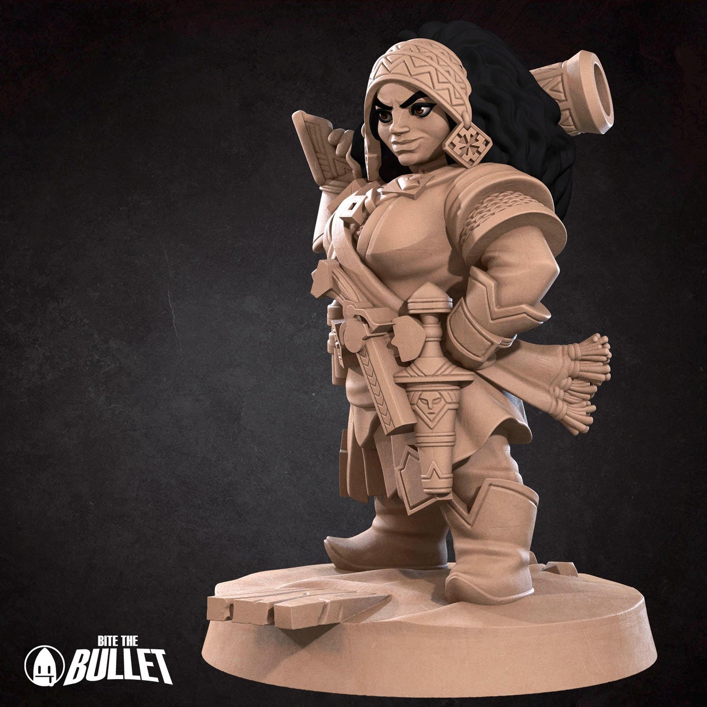 Dwarf Gunslinger Miniature | Bite the Bullet