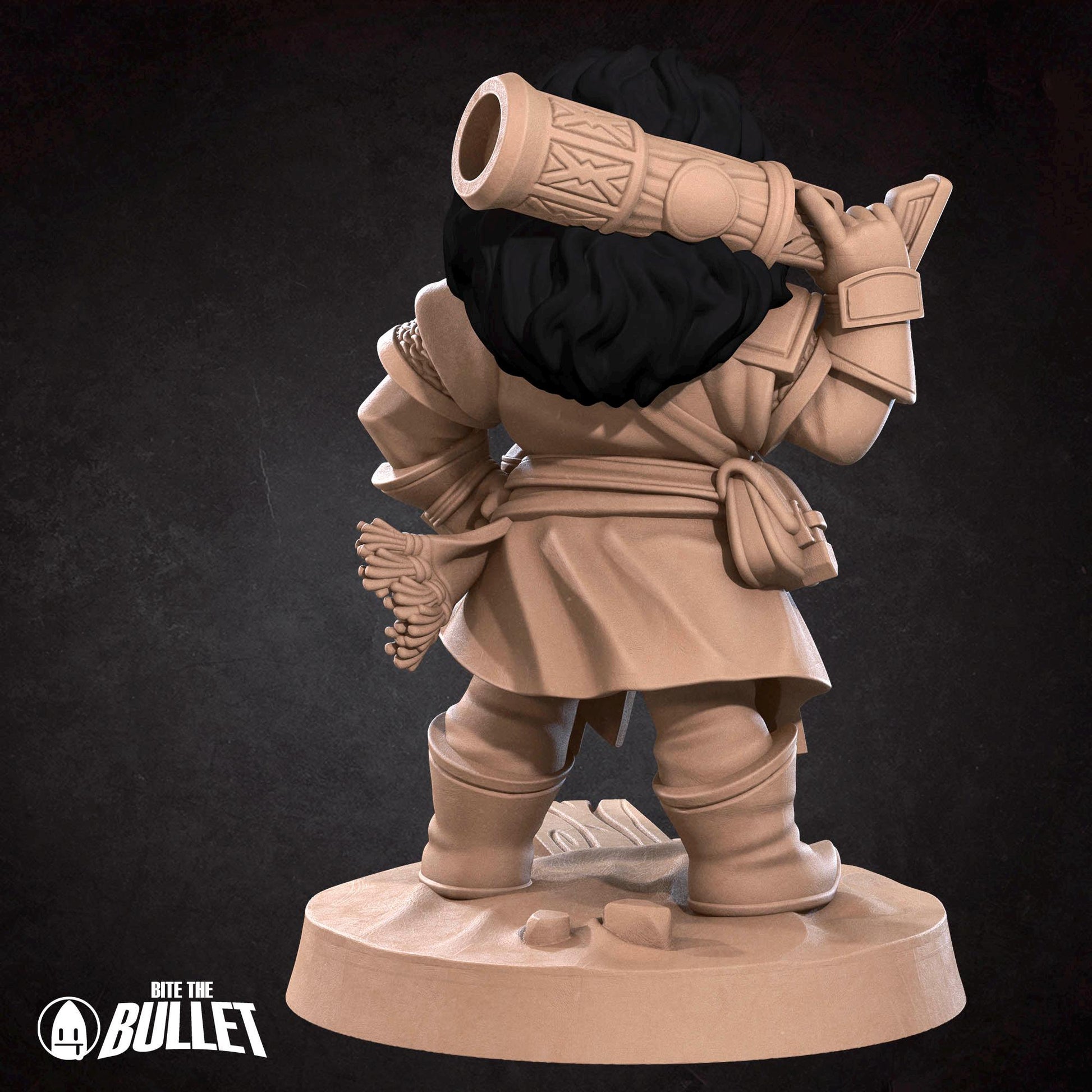 Dwarf Gunslinger Miniature | Bite the Bullet