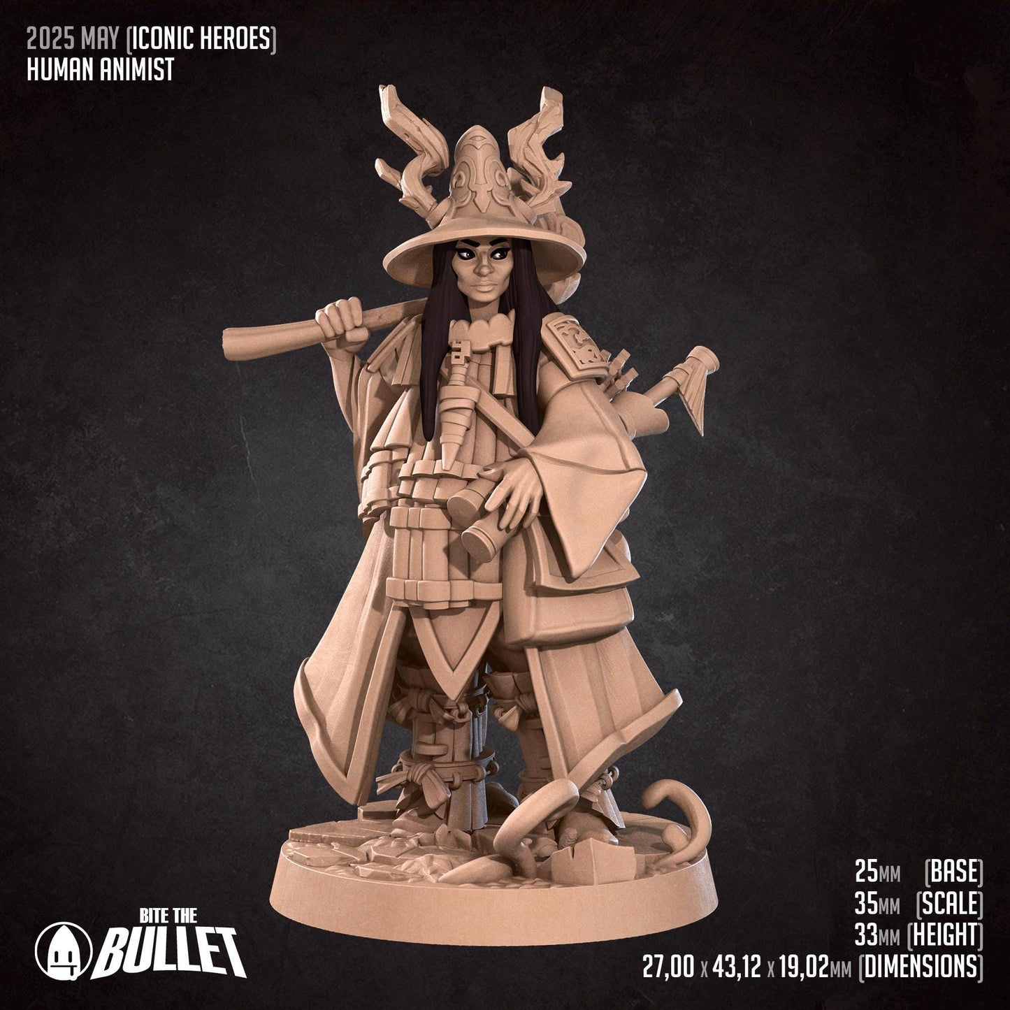 Animist & Deer Miniature | Bite the Bullet