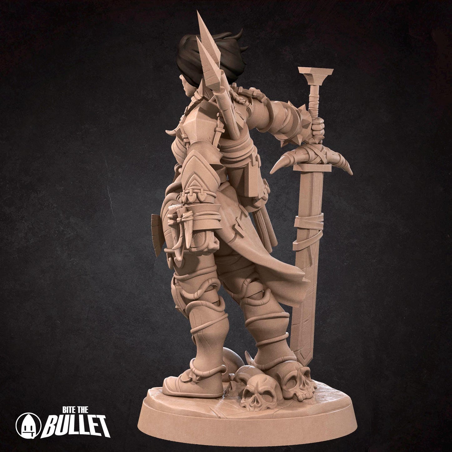 Human Barbarian Miniature | Bite the Bullet