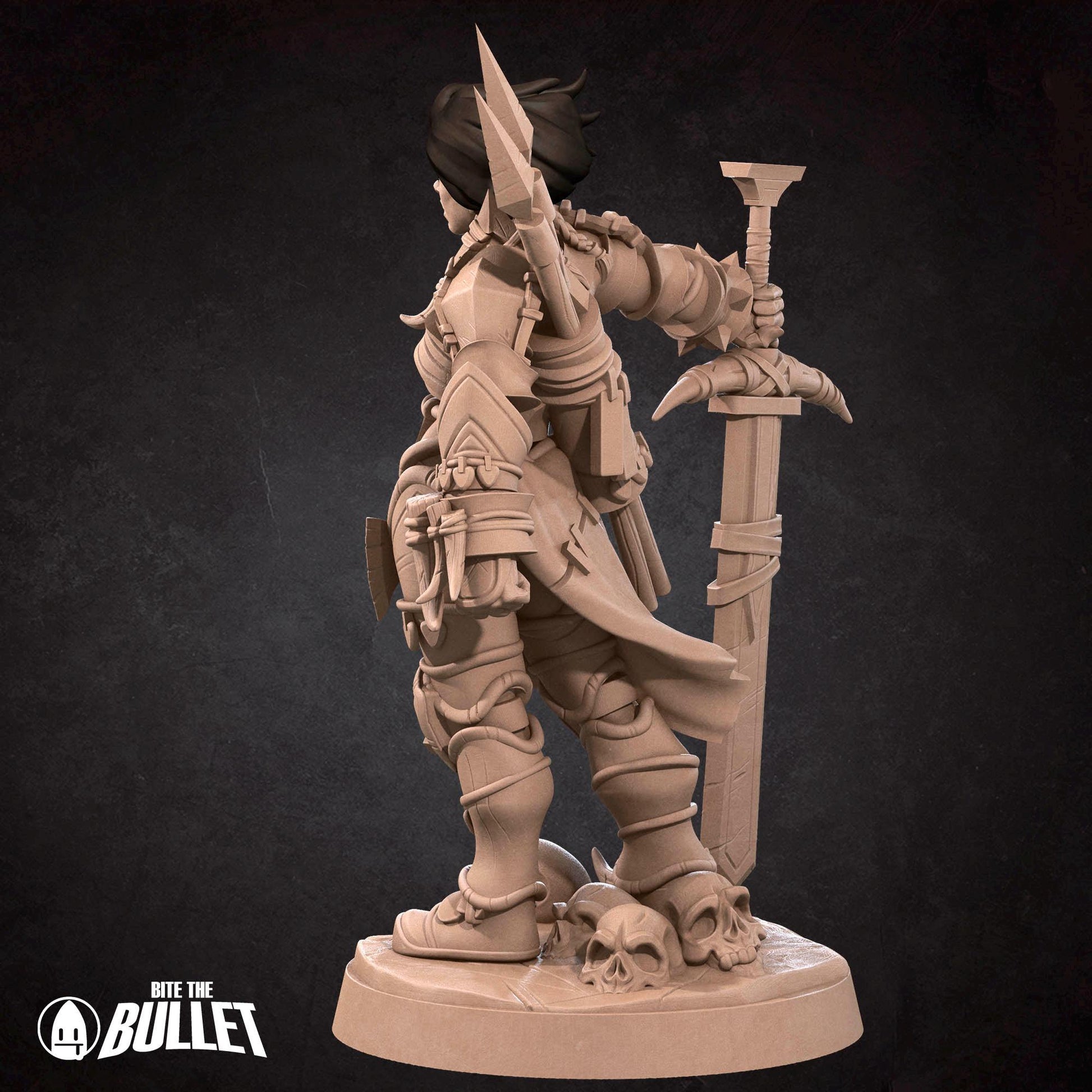 Human Barbarian Miniature | Bite the Bullet