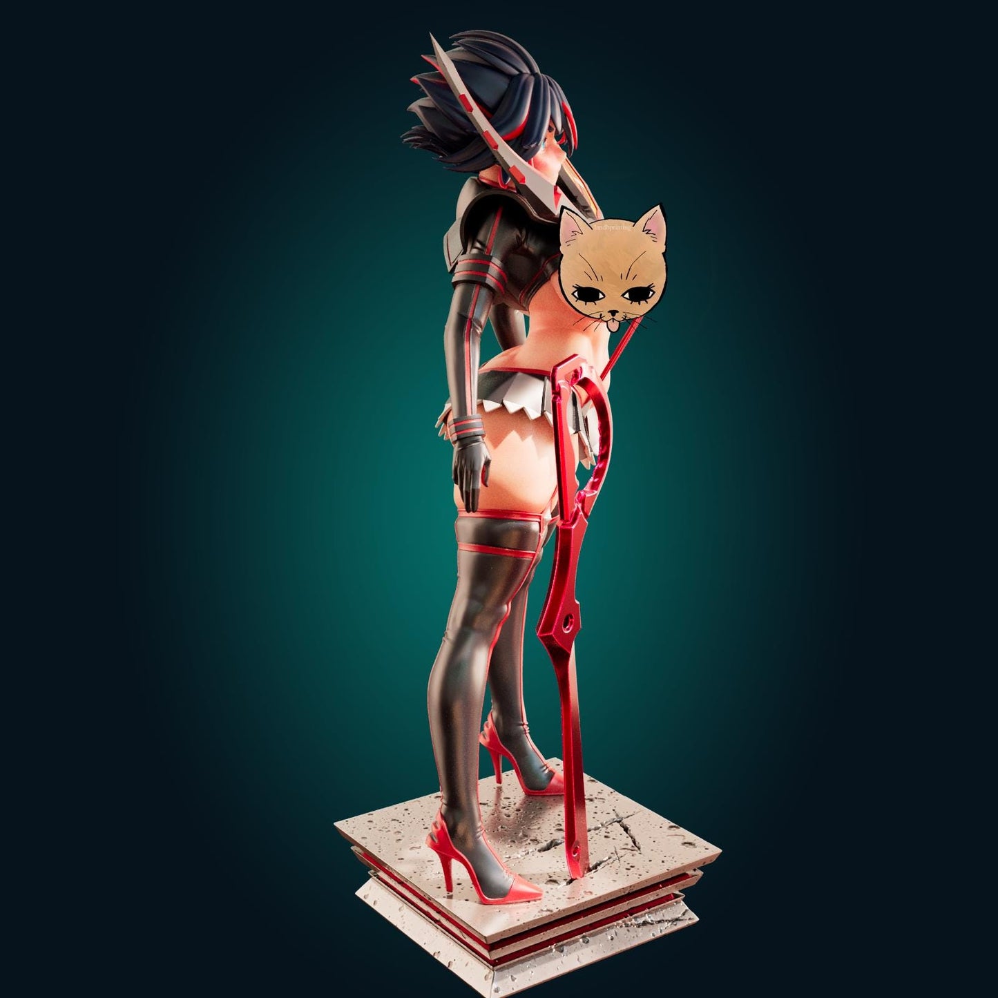 Japanese Schoolgirl Warrior Model Kit | 3D Resin Printed Figurine | Officer Rhu