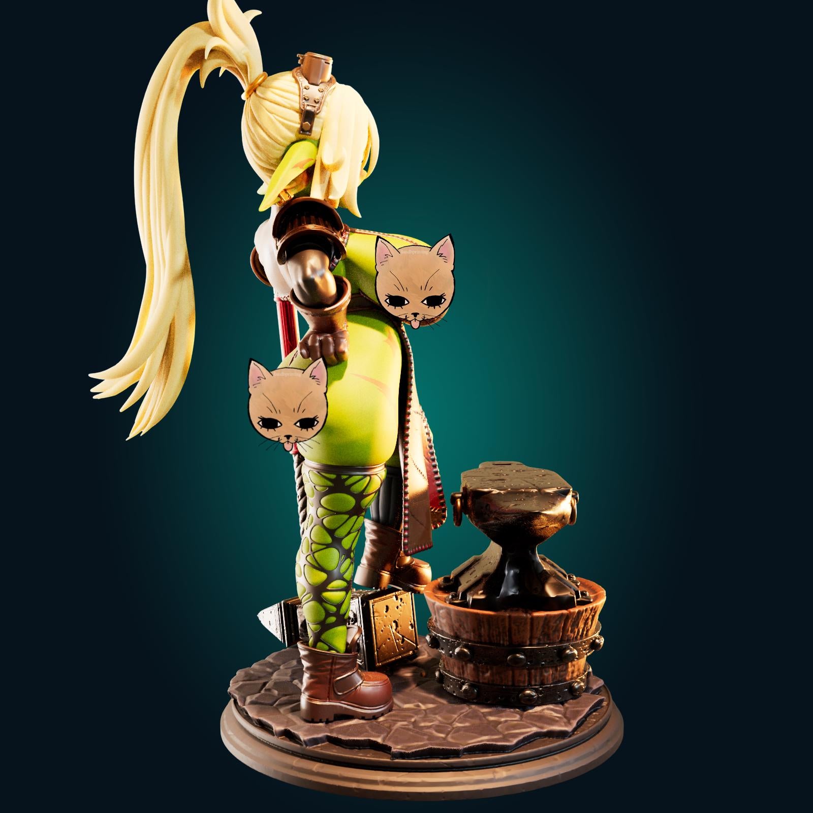 Blacksmith Goblin Model Kit | 3D Resin Printed Figurine | Officer Rhu