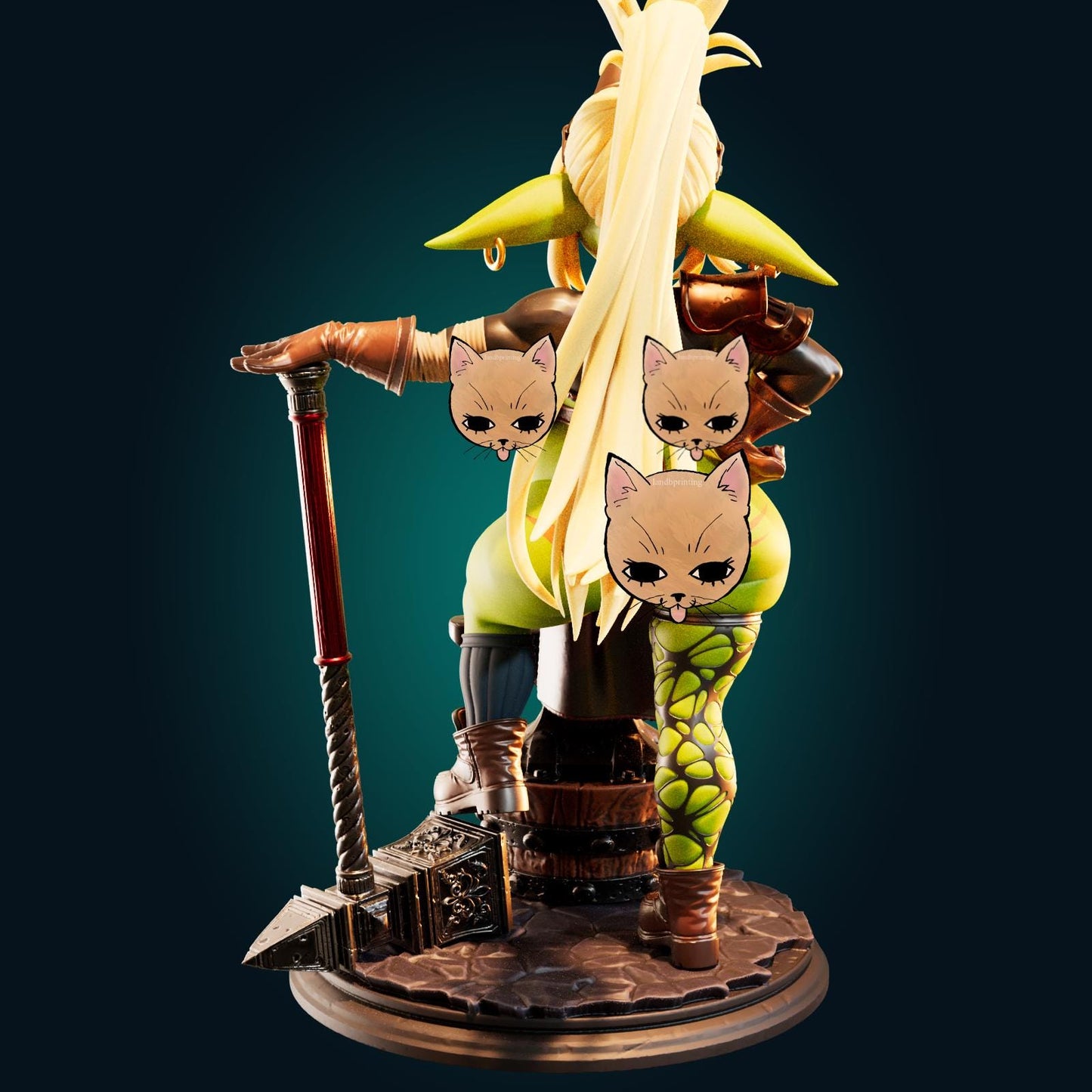 Blacksmith Goblin Model Kit | 3D Resin Printed Figurine | Officer Rhu