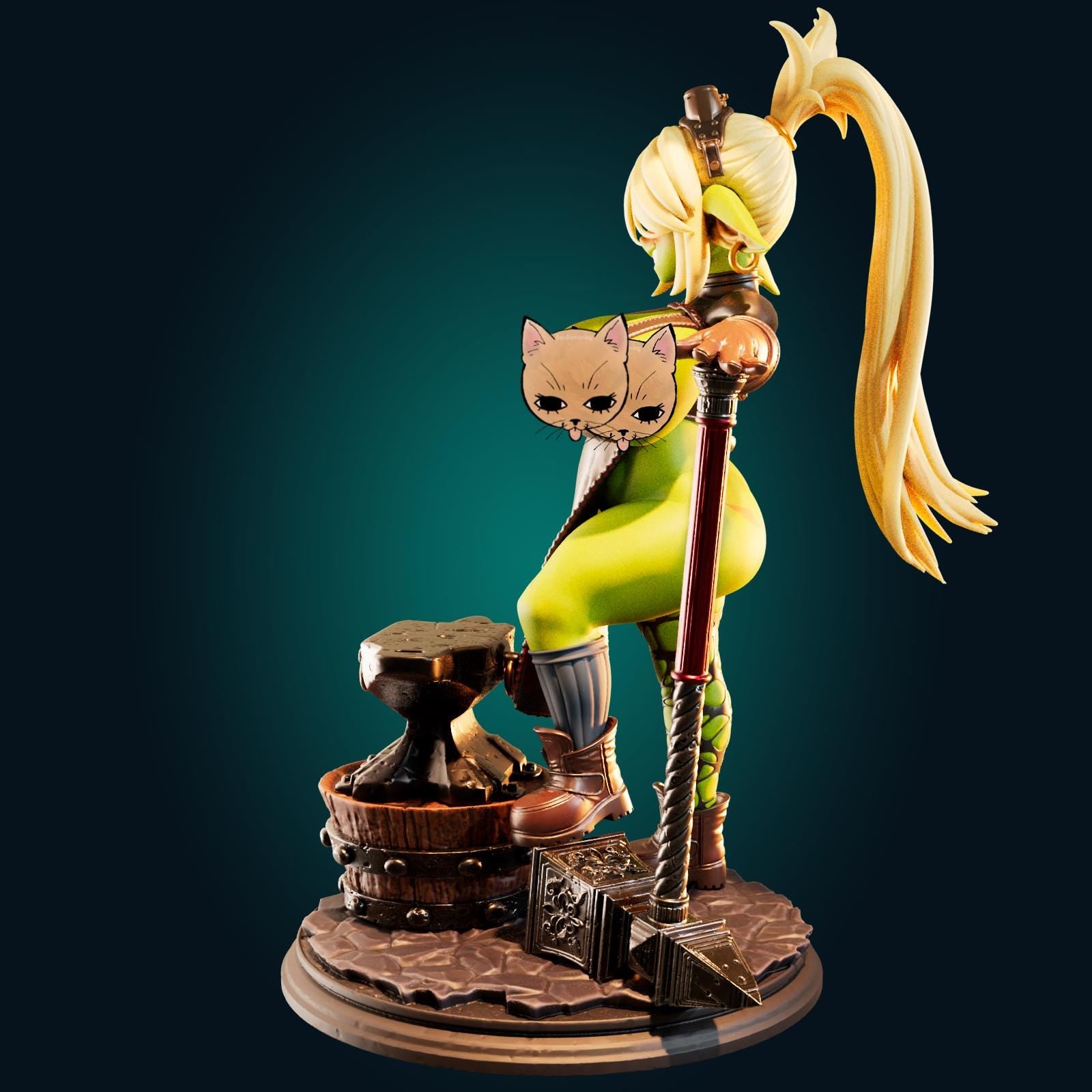 Blacksmith Goblin Model Kit | 3D Resin Printed Figurine | Officer Rhu