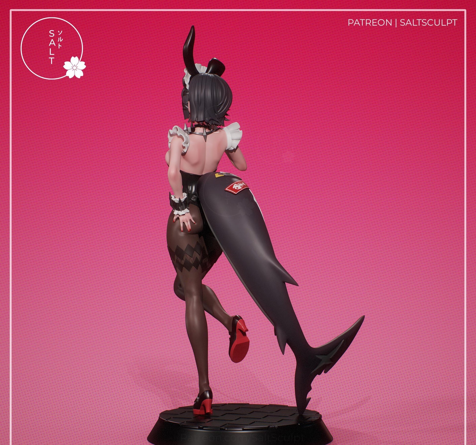 Bunny Girl Model Kit | 3D Resin Printed Figurine | Salt Sculpt
