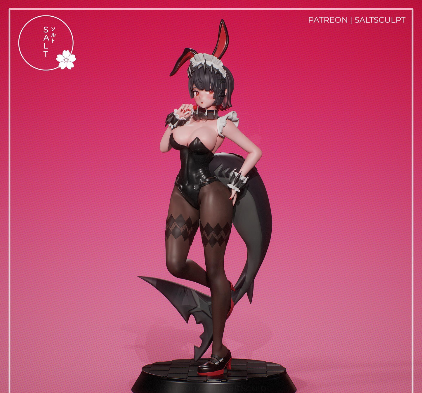Bunny Girl Model Kit | 3D Resin Printed Figurine | Salt Sculpt