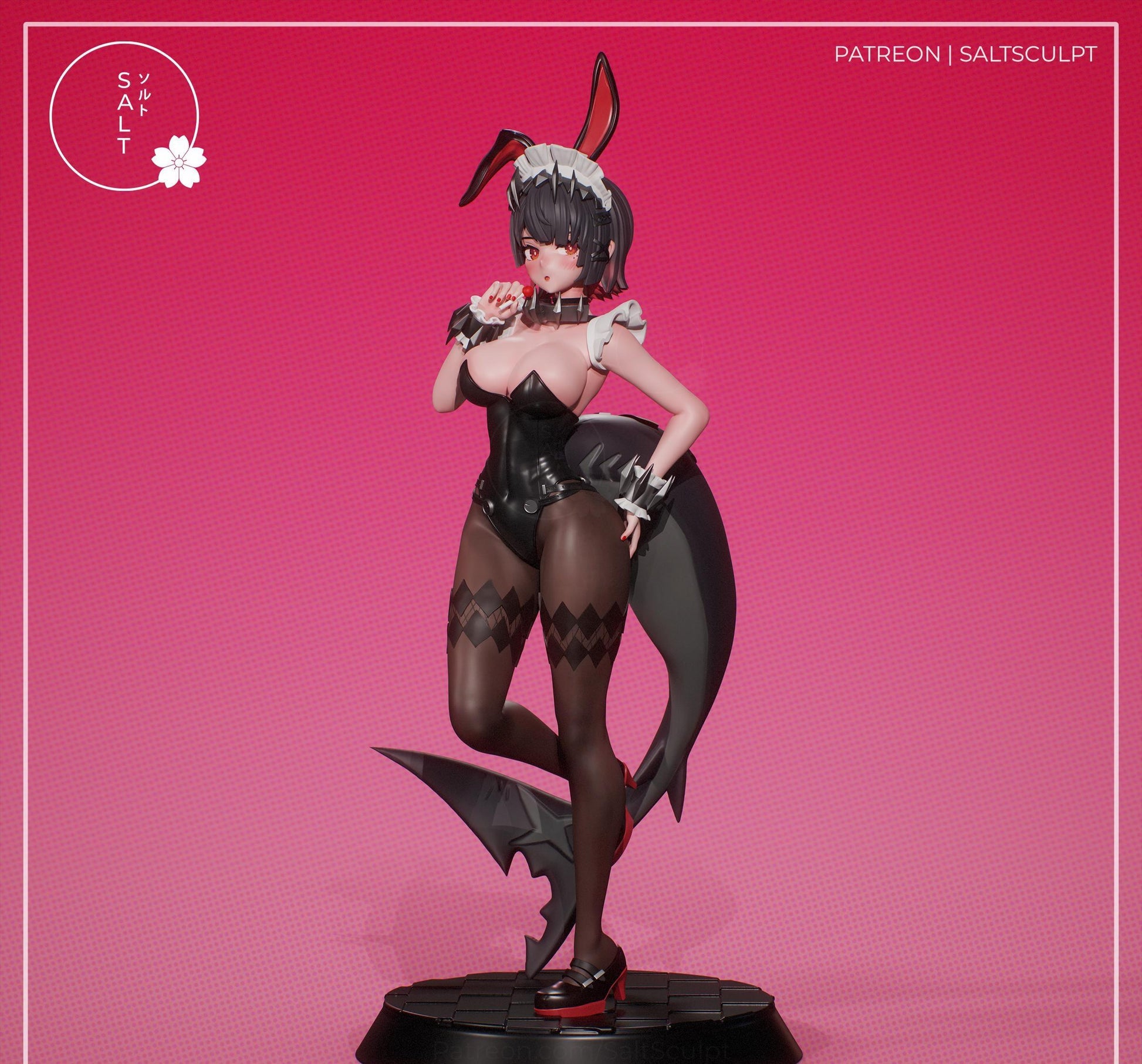 Bunny Girl Model Kit | 3D Resin Printed Figurine | Salt Sculpt