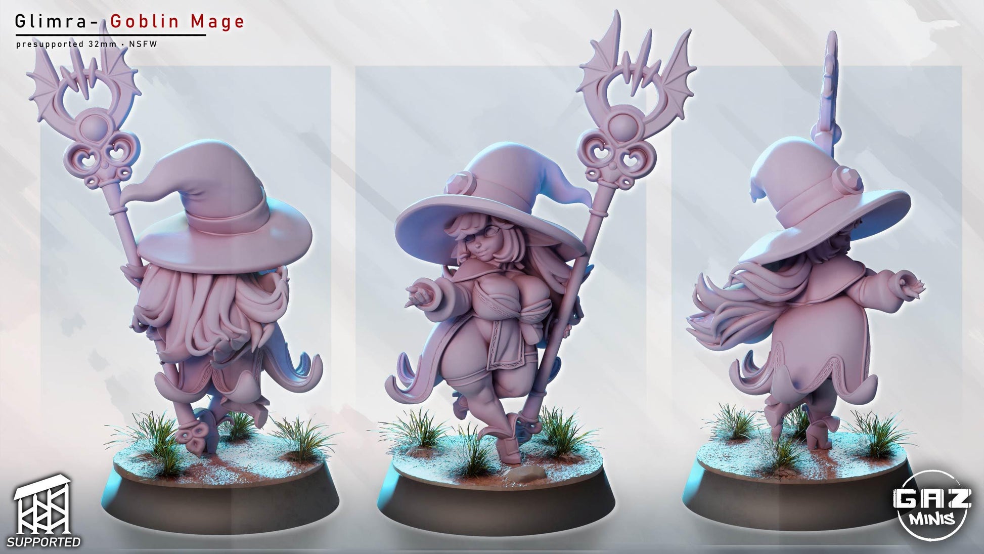 Glimra Goblin Mage Miniature | Gaz Minis