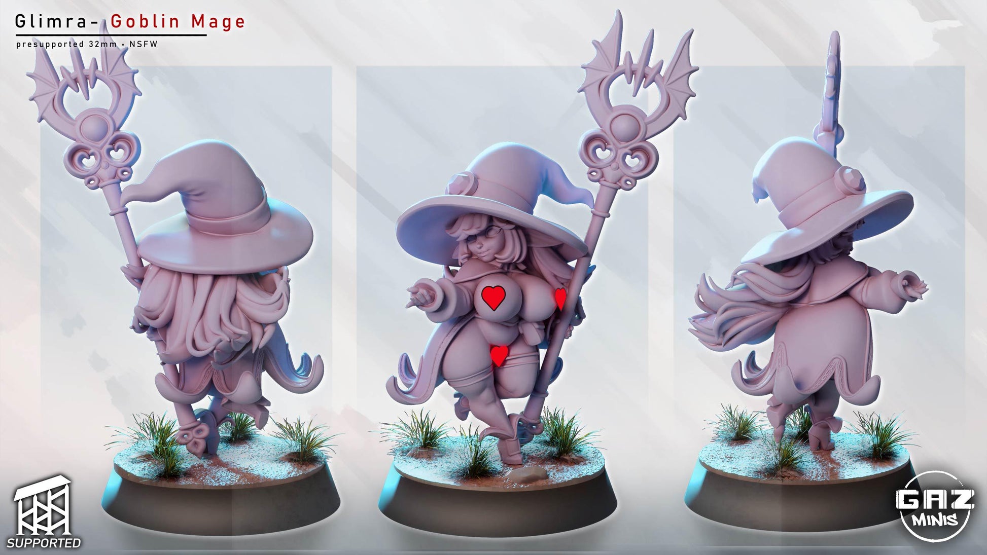 Glimra Goblin Mage Miniature | Gaz Minis