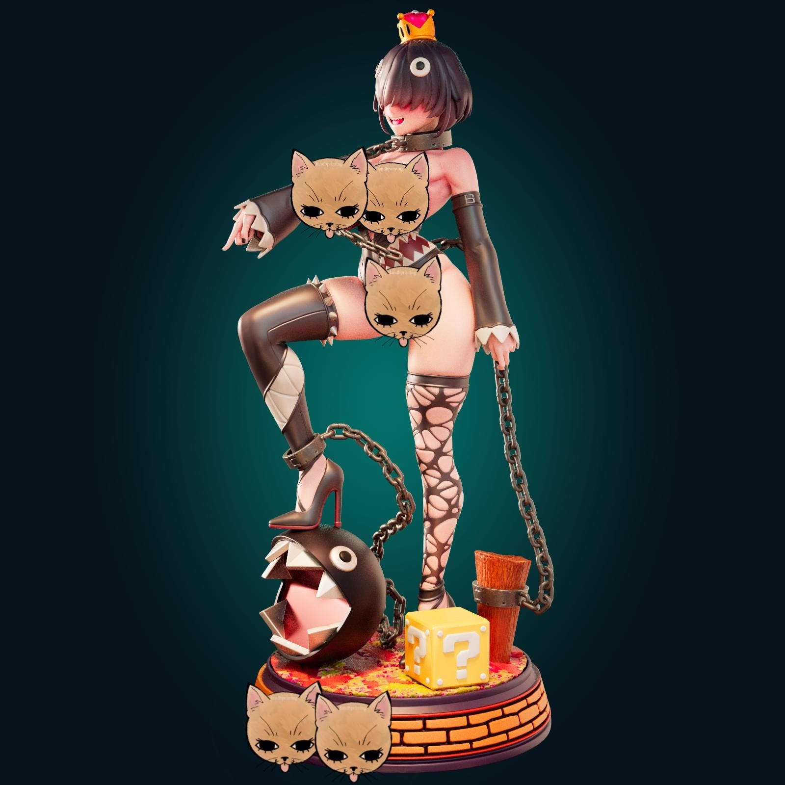 Chain Princess Model Kit | 3D Resin Printed Figurine | Officer Rhu