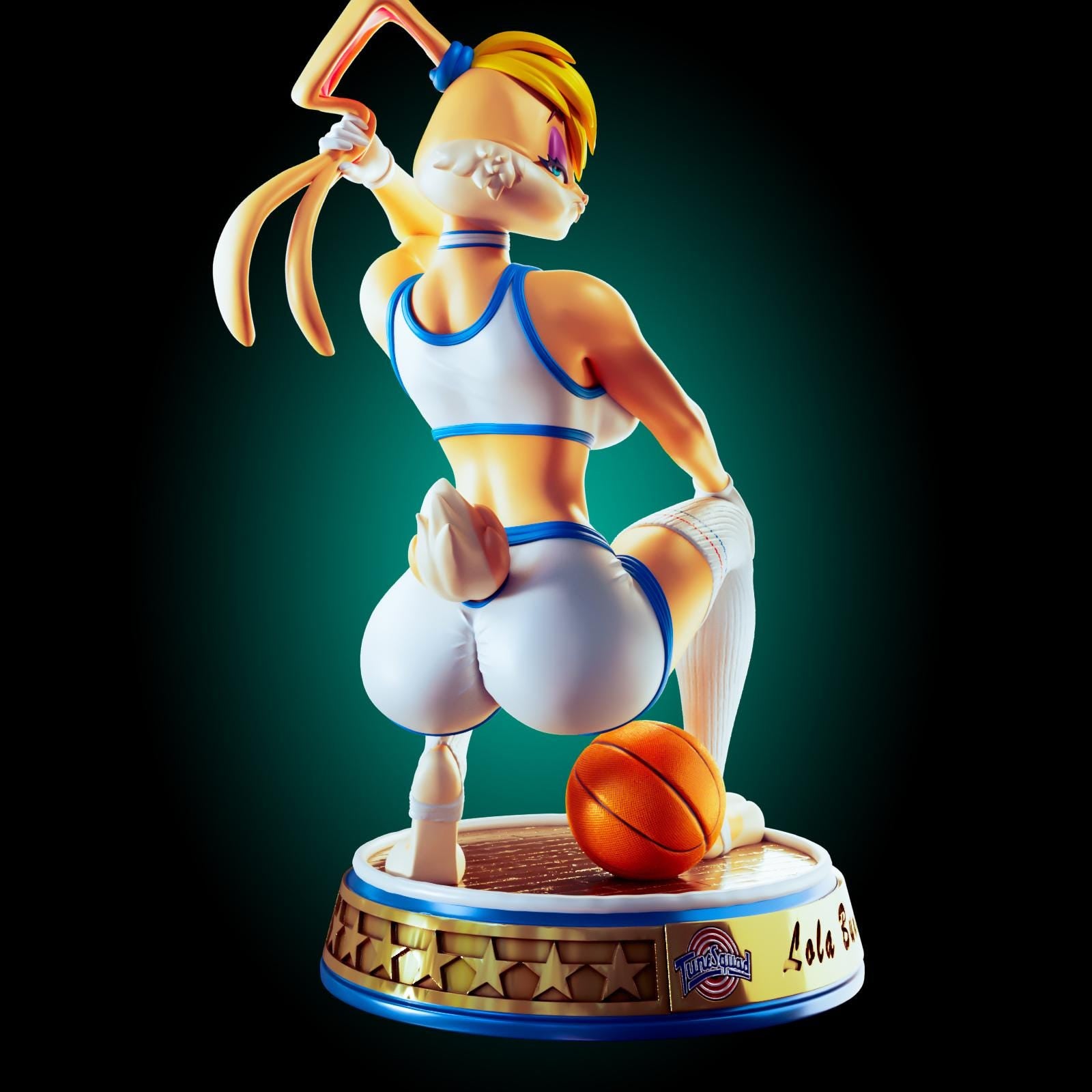 Basketball Bunny Model Kit | 3D Resin Printed Figurine | Officer Rhu