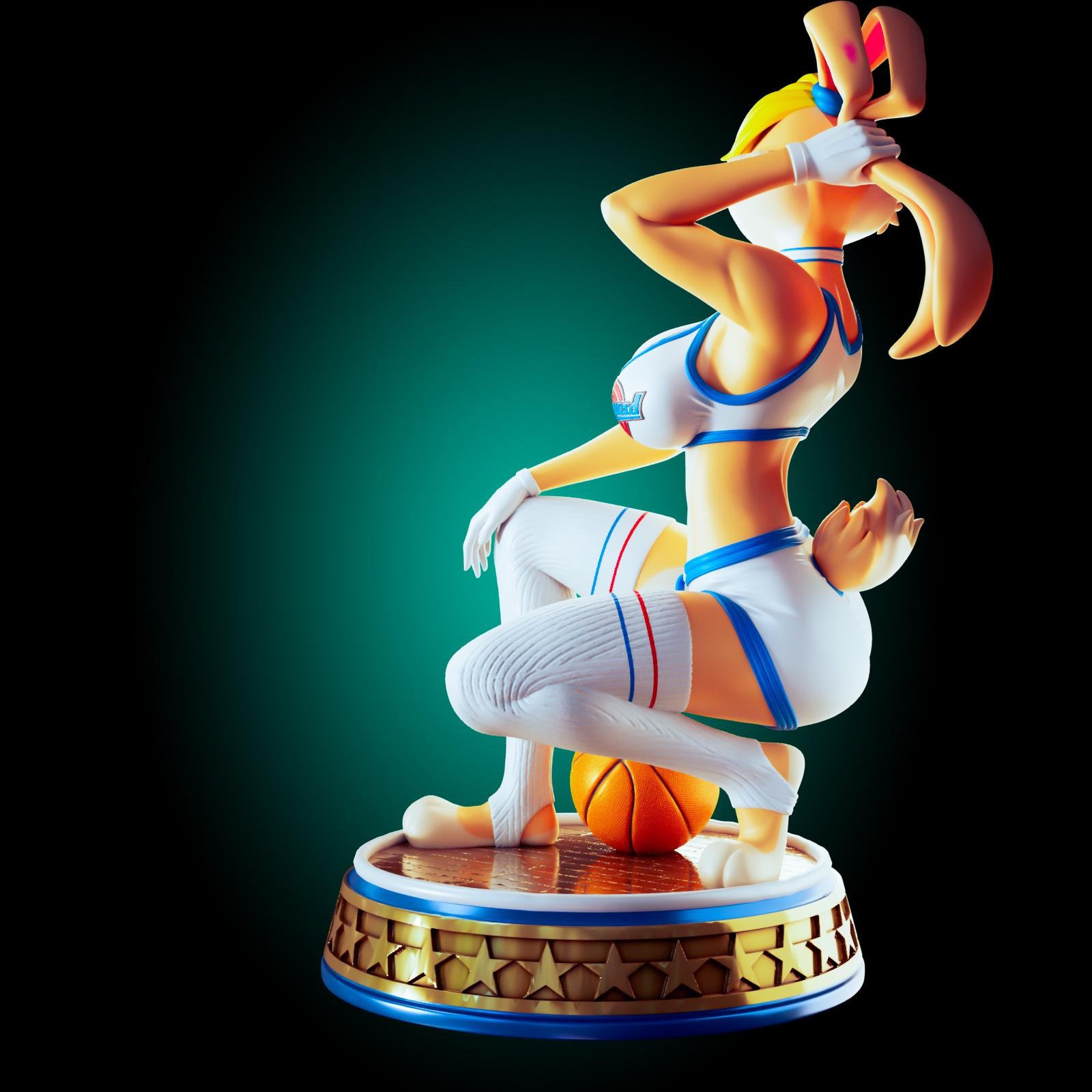Basketball Bunny Model Kit | 3D Resin Printed Figurine | Officer Rhu