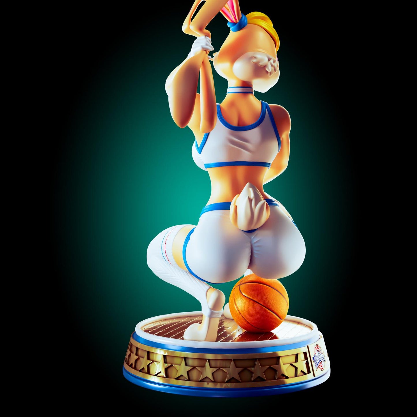 Basketball Bunny Model Kit | 3D Resin Printed Figurine | Officer Rhu
