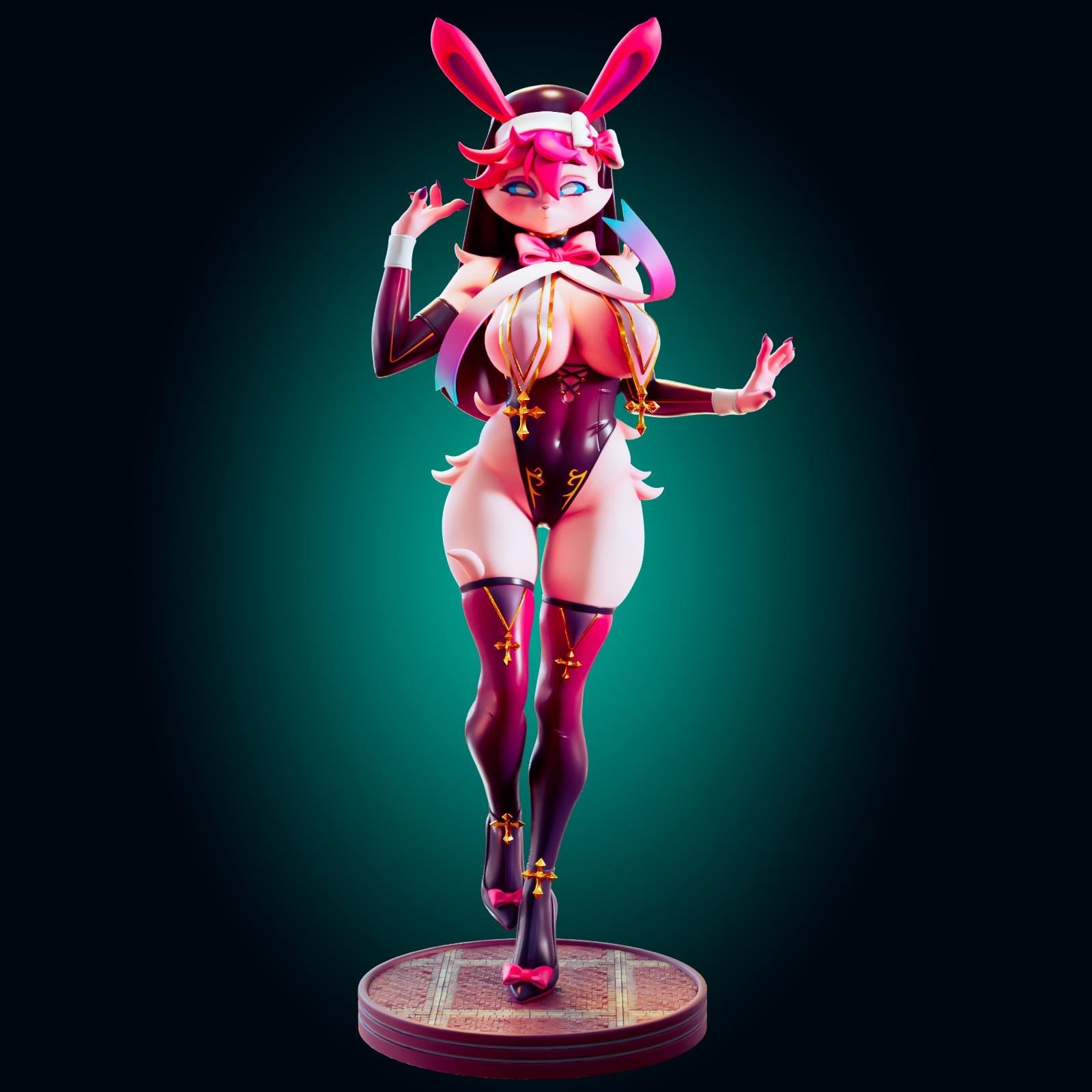 Fox Nun Model Kit | 3D Resin Printed Figurine | Officer Rhu