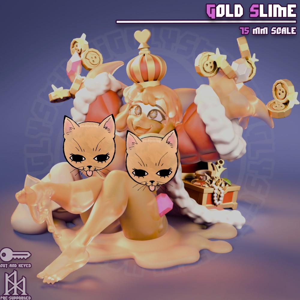 Gold Slime Miniature | Jigglystix