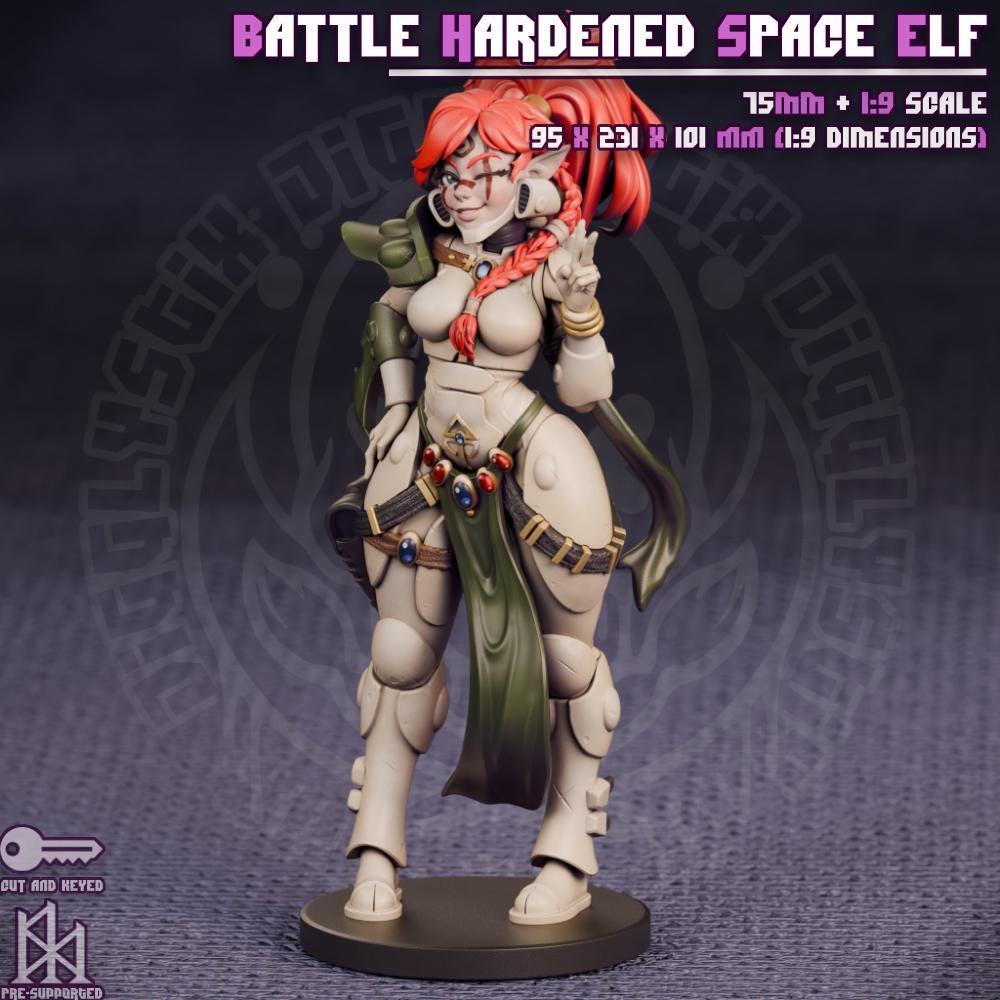 Battle Hardened Space Elf | Jigglystix