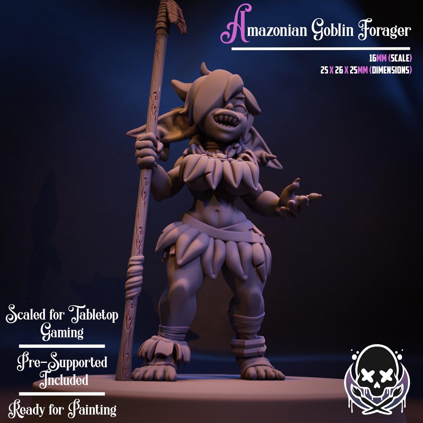 Amazonian Goblin Forager Miniature | Jigglystix