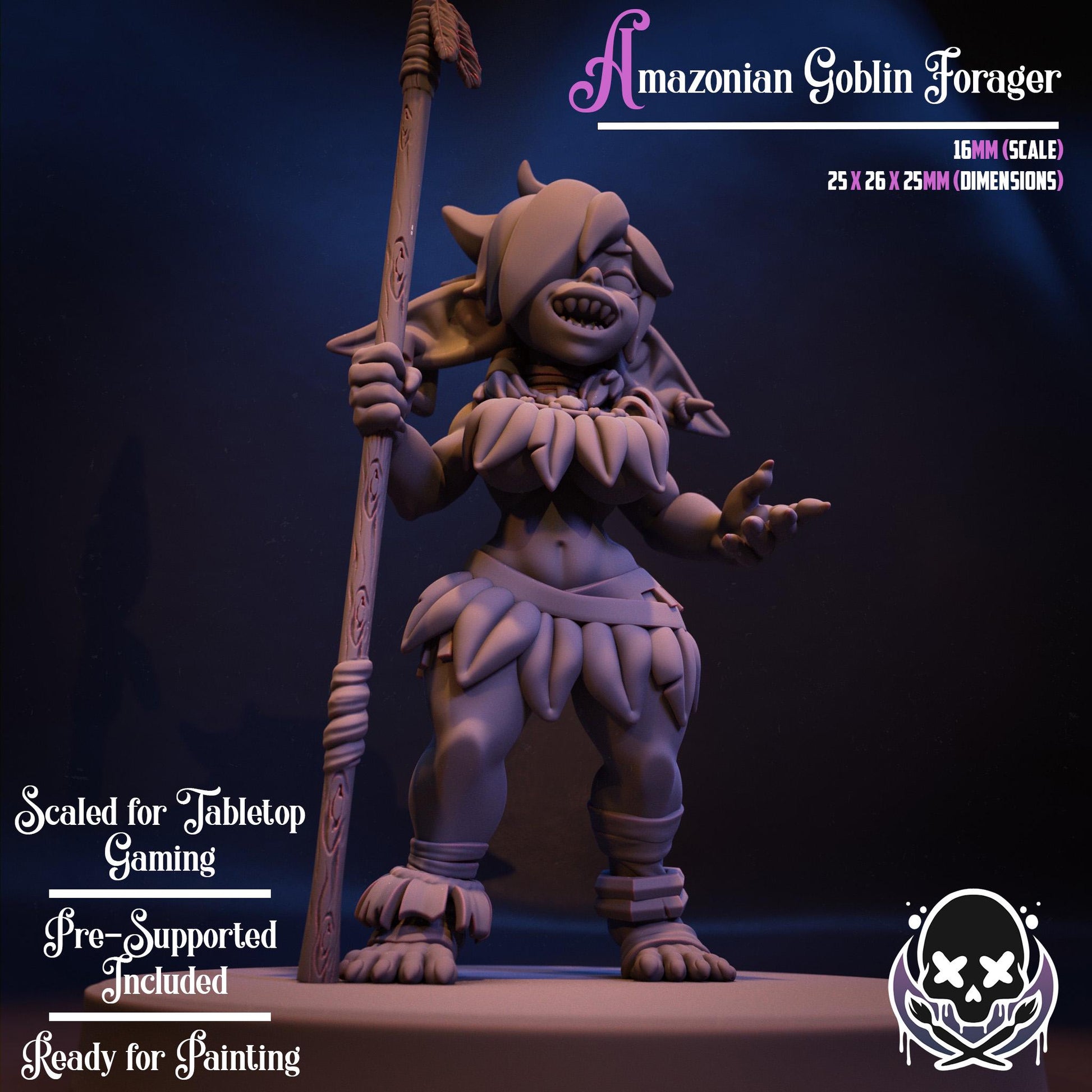 Amazonian Goblin Forager Miniature | Jigglystix