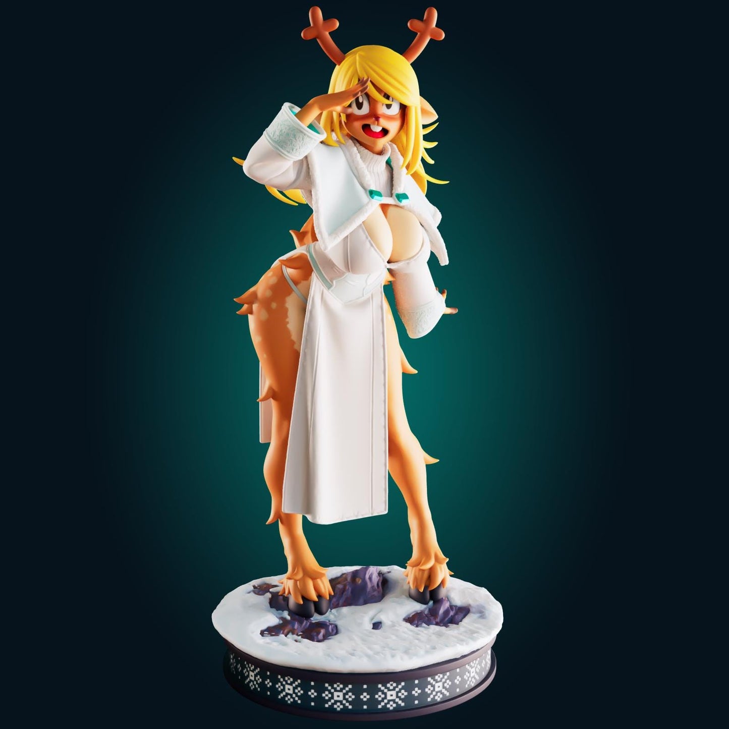 Deer Girl Model Kit | 3D Resin Printed Figurine | Officer Rhu