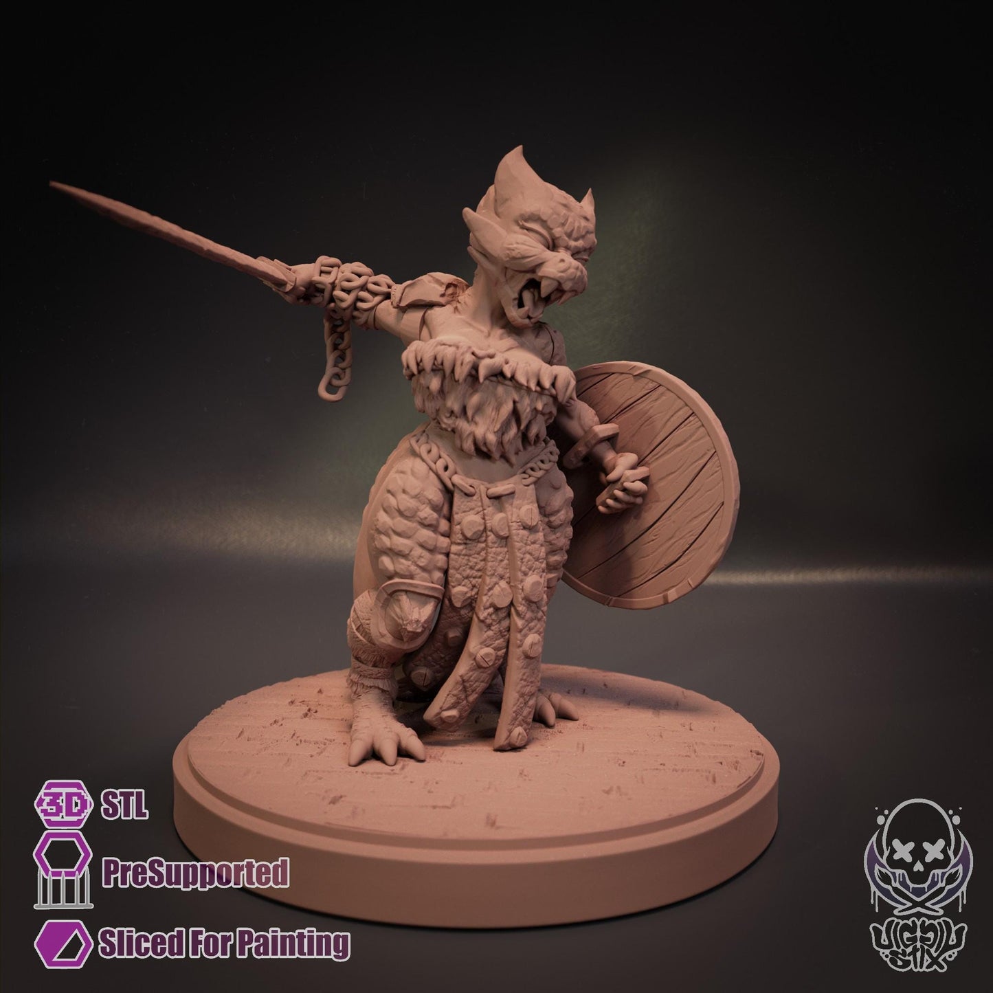 Warrior Kobold Miniature | Jigglystix