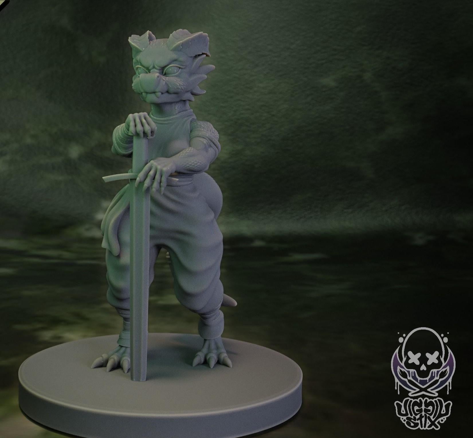 Desert Kobold Warrior Miniature | Jigglystix