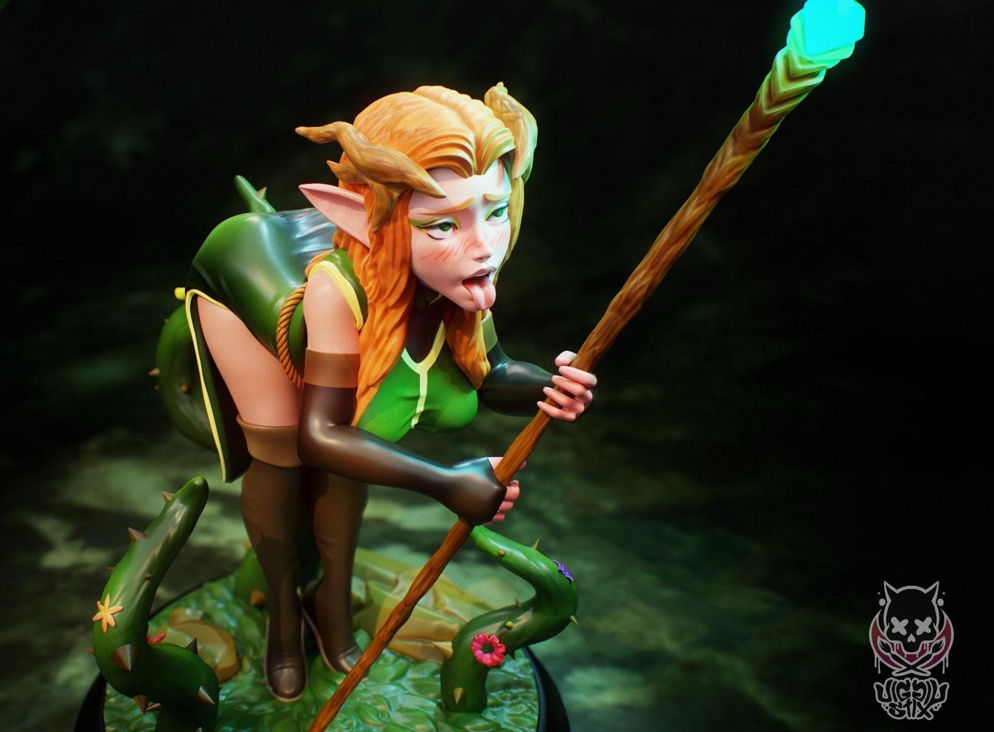 Druid Lady Miniature | Jigglystix