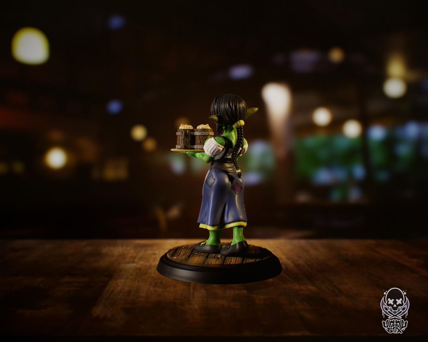 Goblin Waitress Miniature | Jigglystix
