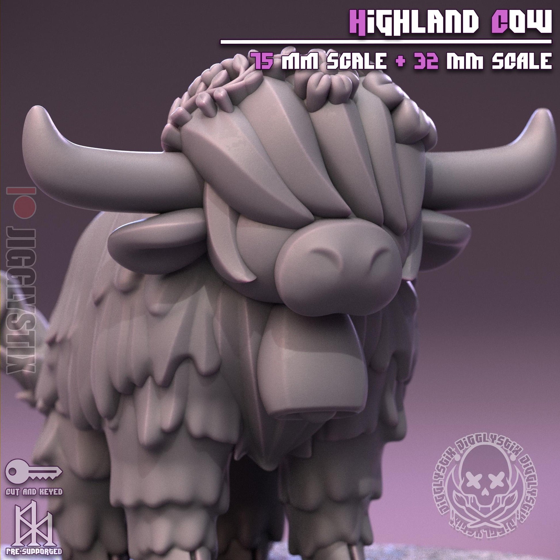 Highland Cow Miniature | Jigglystix