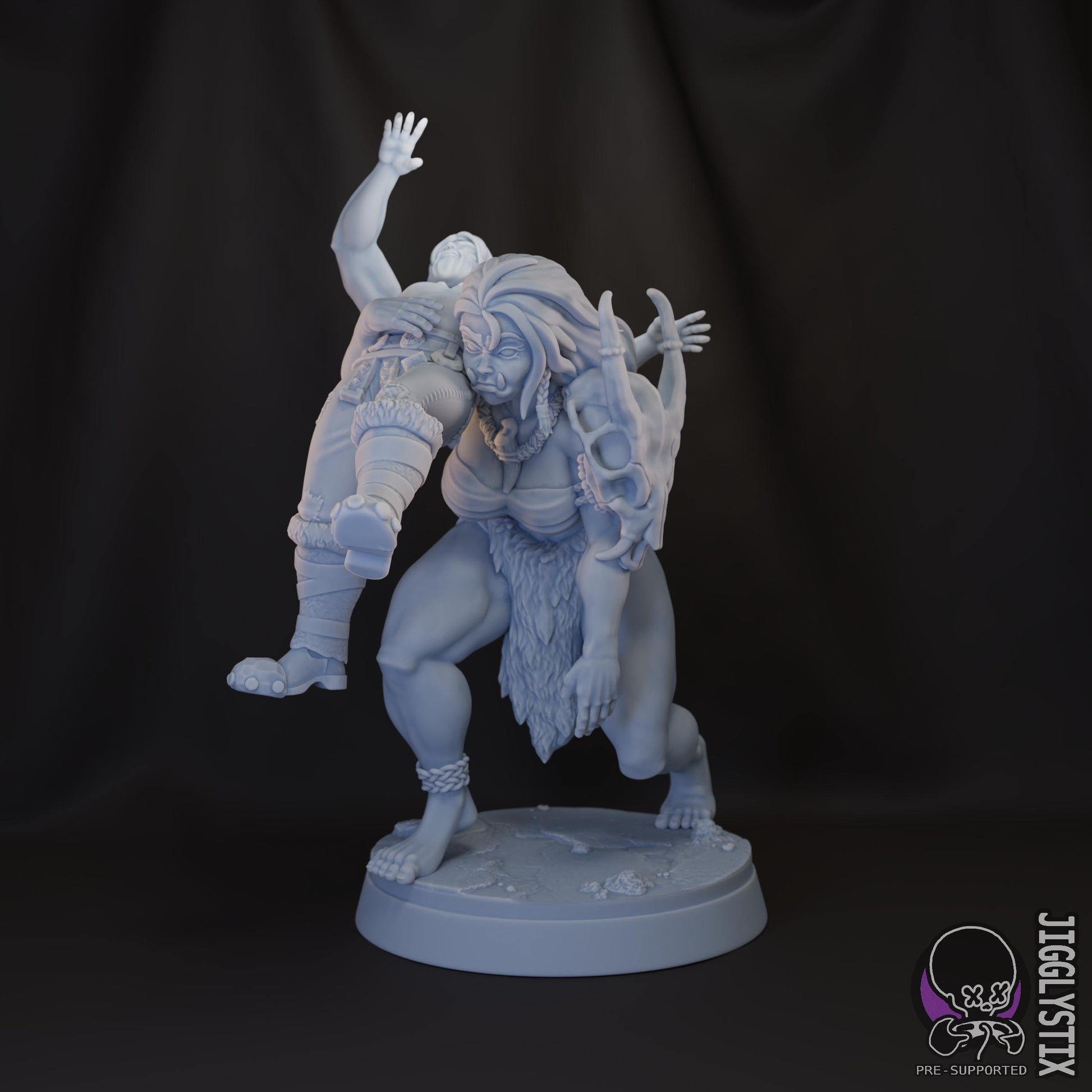 Female Orc Miniature | Jigglystix