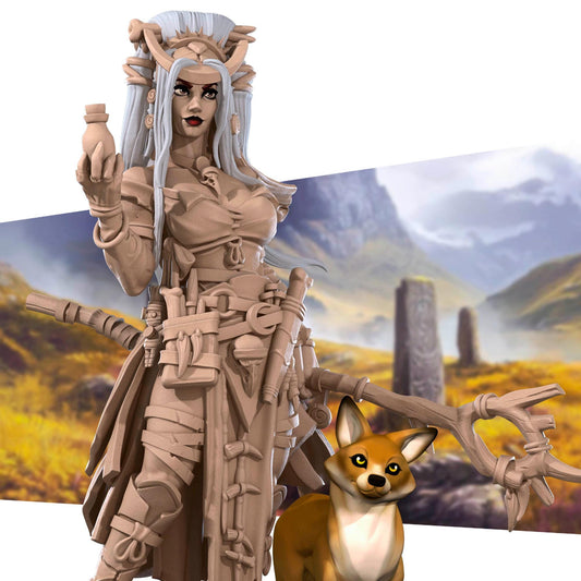 Human Witch & Fox Miniature | Bite the Bullet