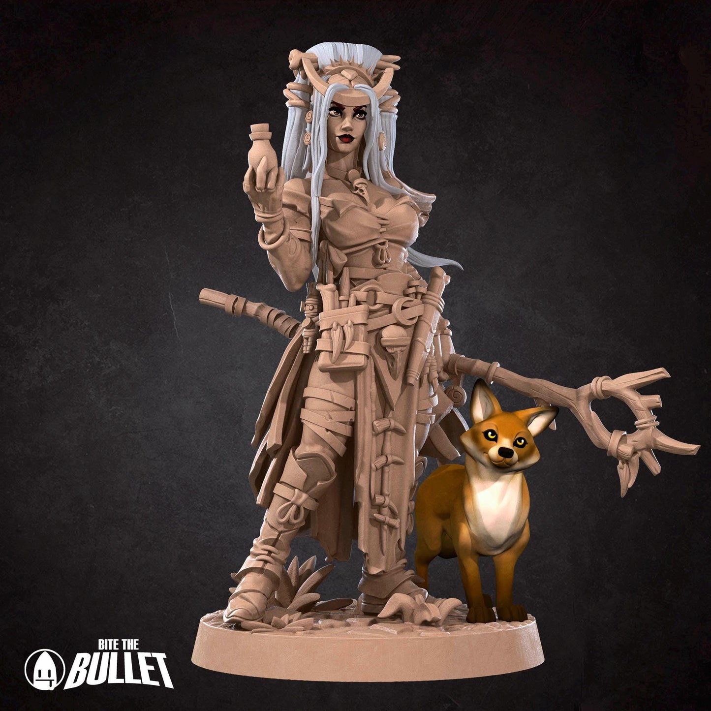 Human Witch & Fox Miniature | Bite the Bullet