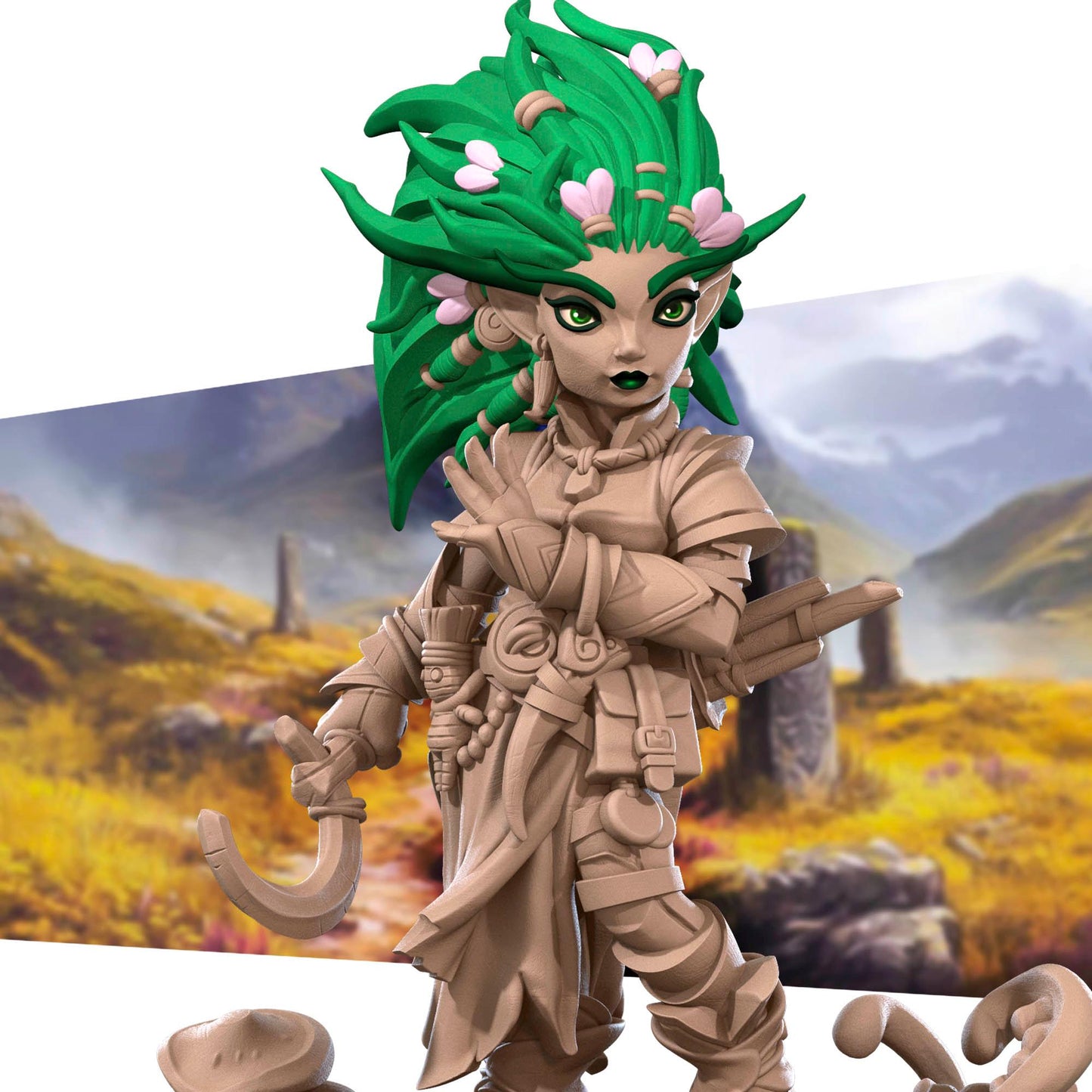 Gnome Druid Miniature | Bite the Bullet