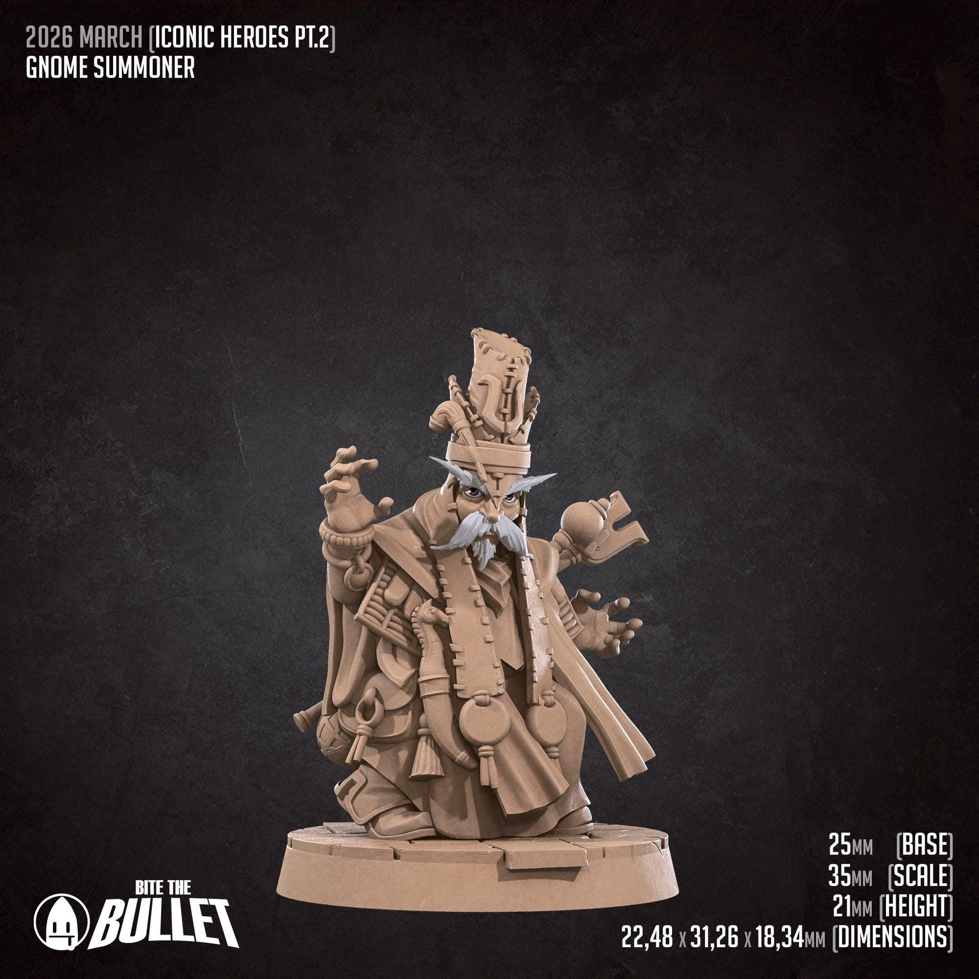 Gnome Summoner Miniature | Bite the Bullet