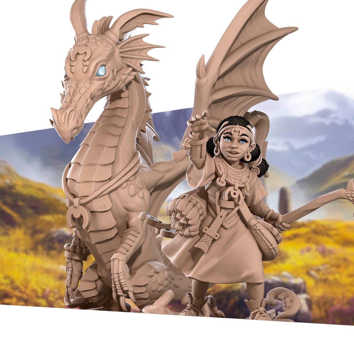 Summoner & Dragon Miniature | Bite the Bullet