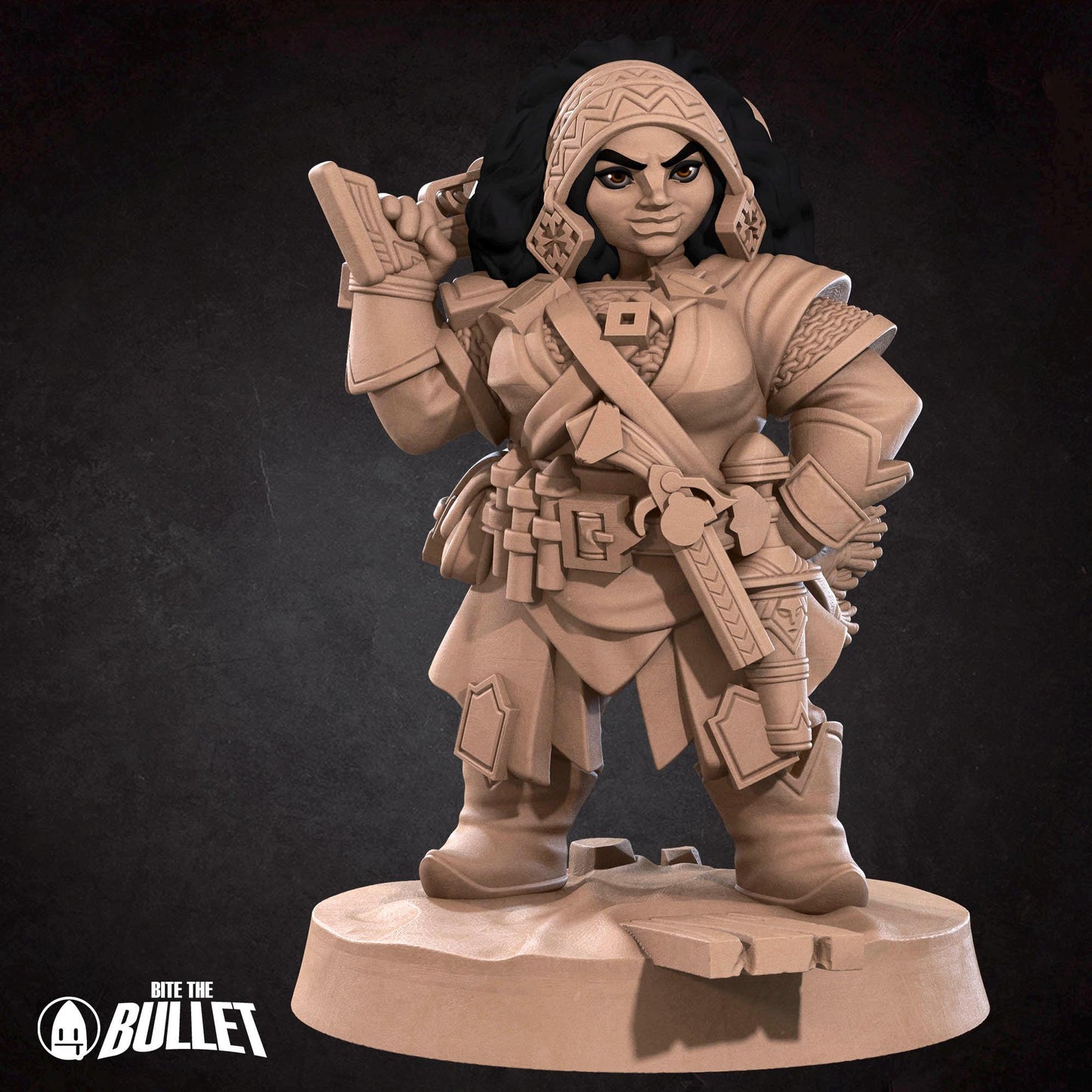 Dwarf Gunslinger Miniature | Bite the Bullet