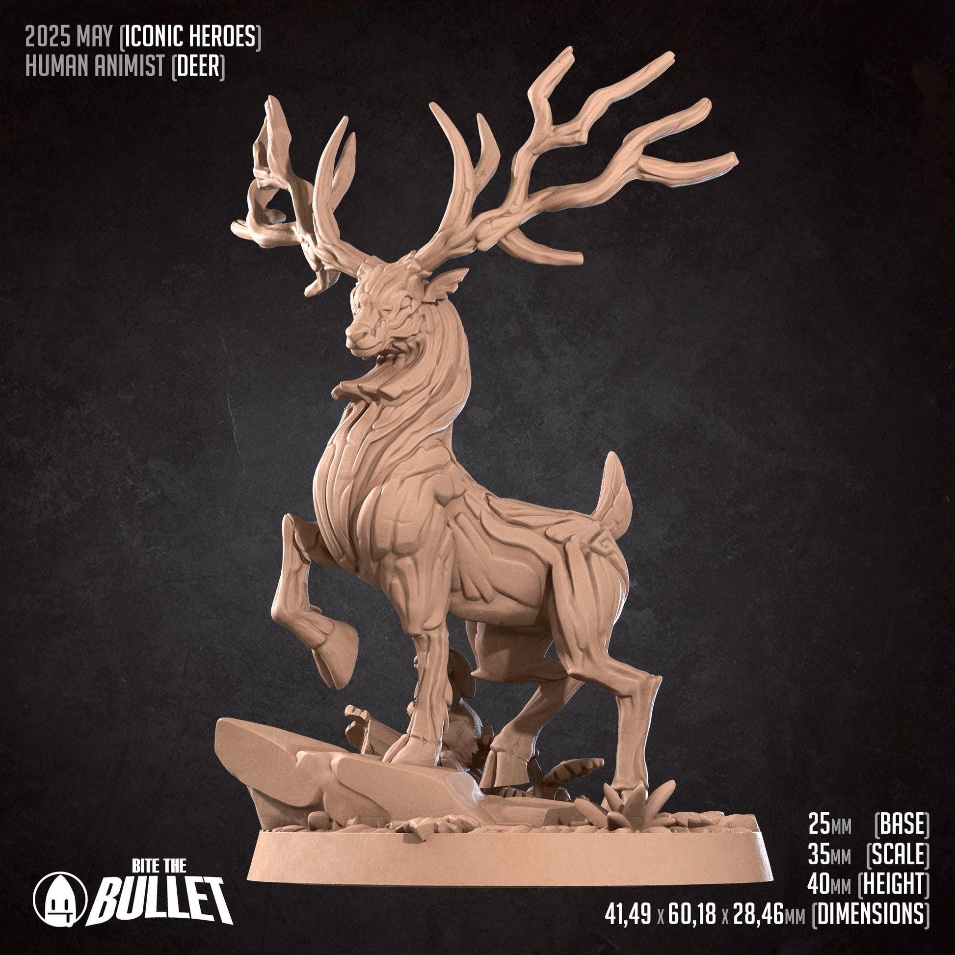 Animist & Deer Miniature | Bite the Bullet