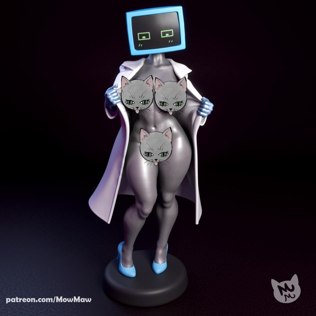 Computer Lady Model Kit | Mow Maw