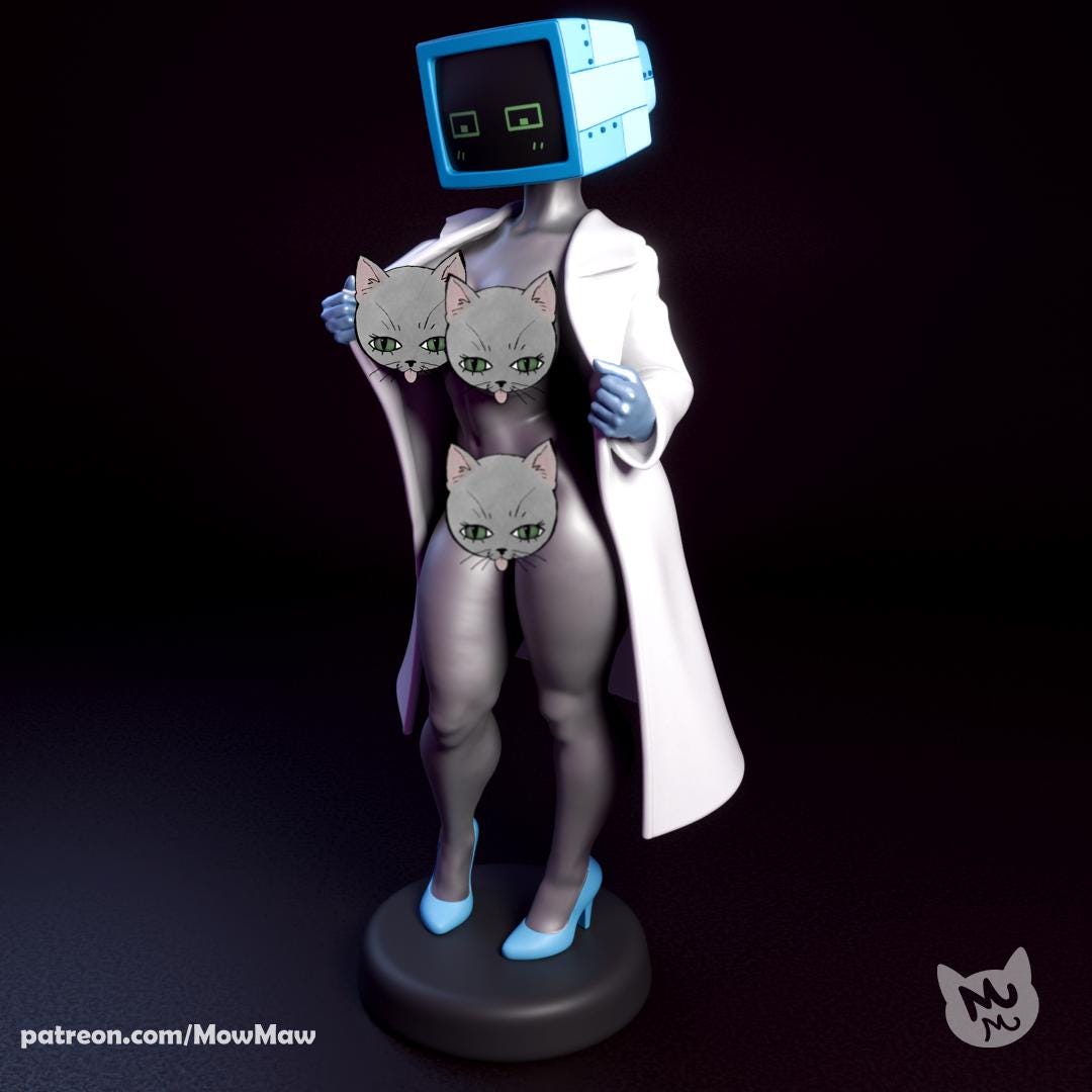 Computer Lady Model Kit | Mow Maw