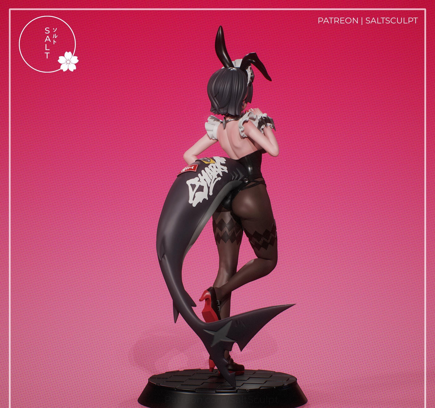 Bunny Girl Model Kit | 3D Resin Printed Figurine | Salt Sculpt