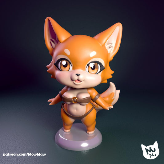 Chibi Fox Girl Model Kit | Mow Maw