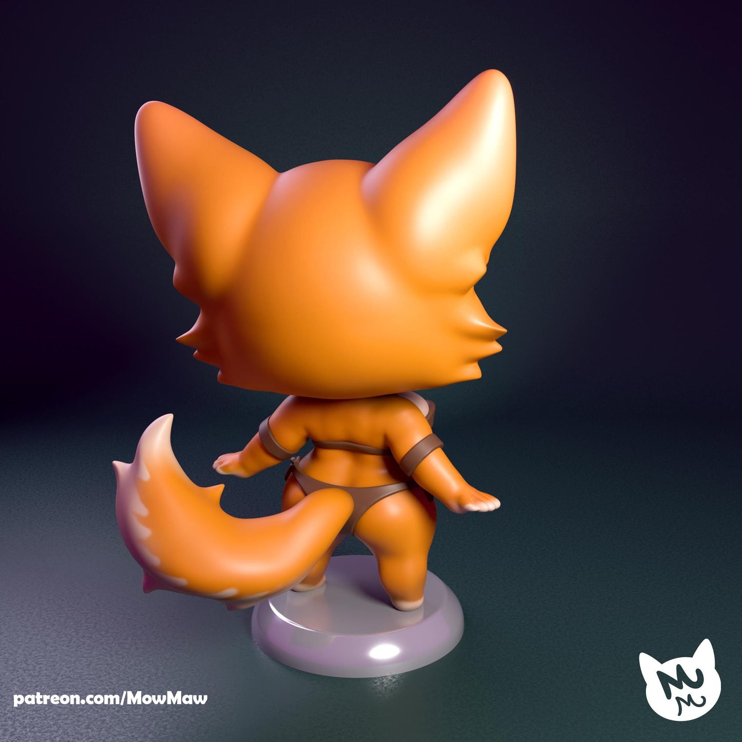 Chibi Fox Girl Model Kit | Mow Maw