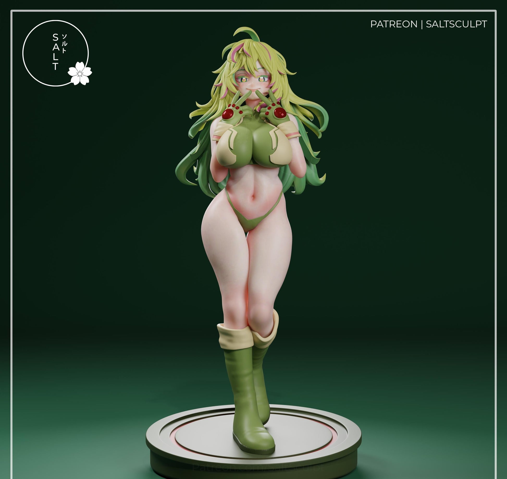 Invisible Girl Model Kit | 3D Resin Printed Figurine | Salt Sculpt