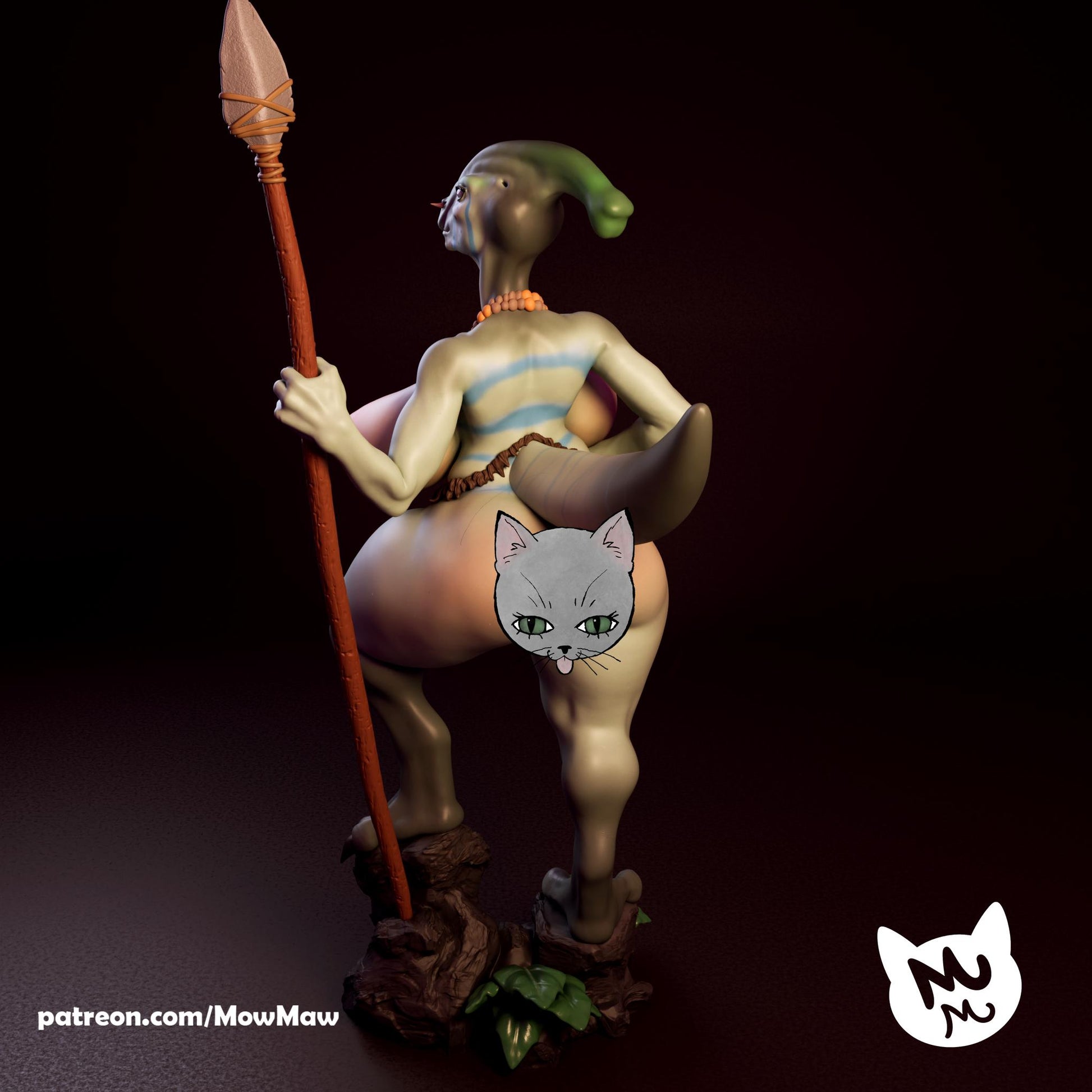 Dinosaur Lady Model Kit | Mow Maw