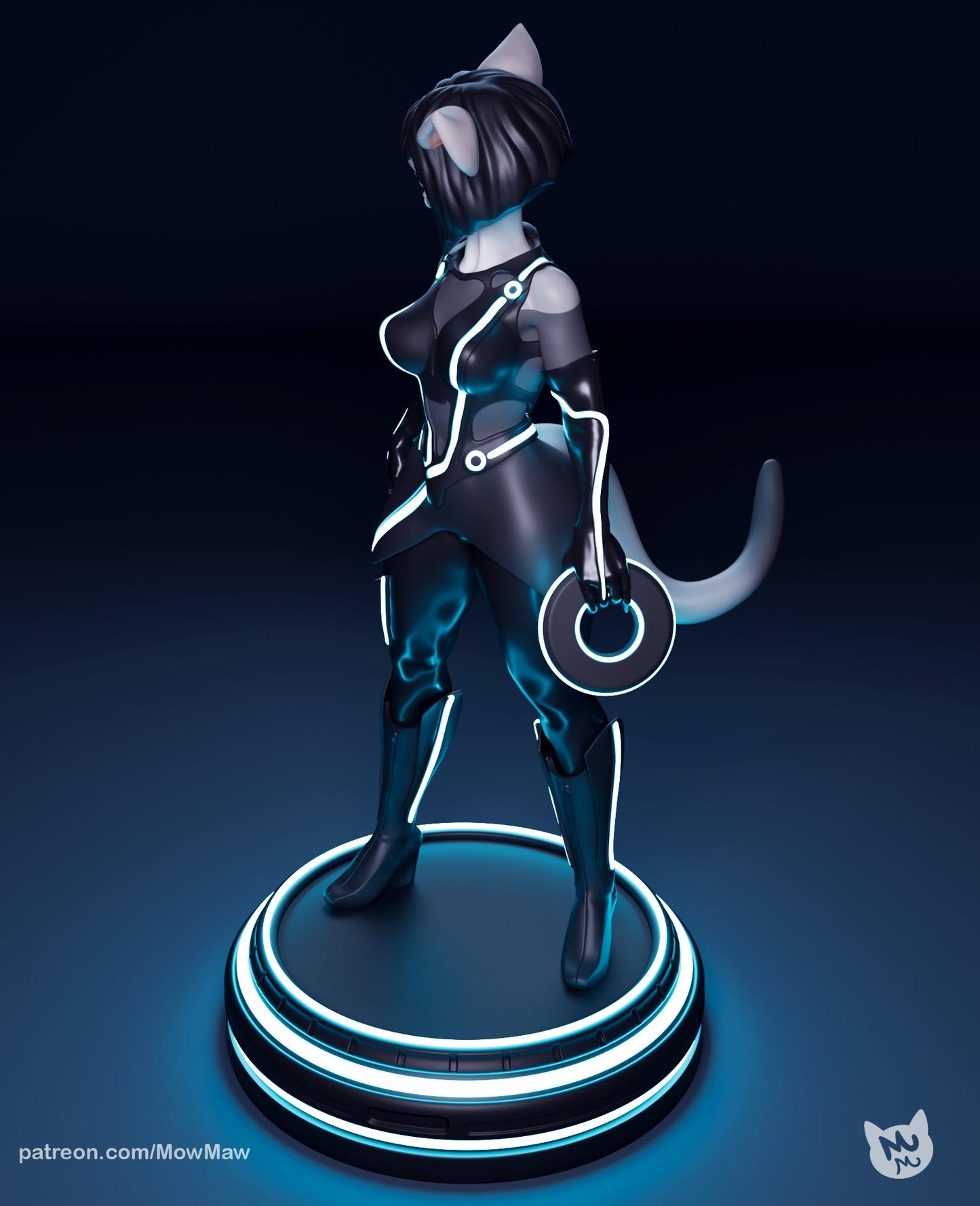 Cyber Cat Lady Model Kit | Mow Maw
