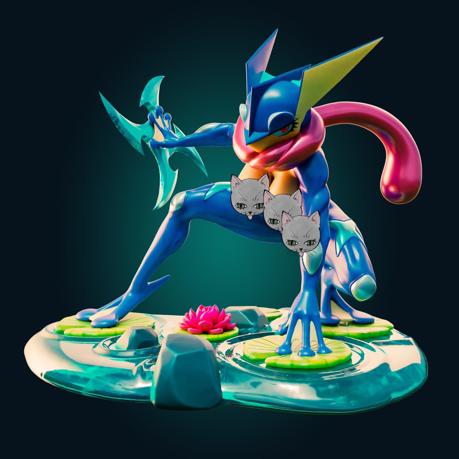 Lizard Lady Model Kit | 3D Resin Printed Figurine | Officer Rhu