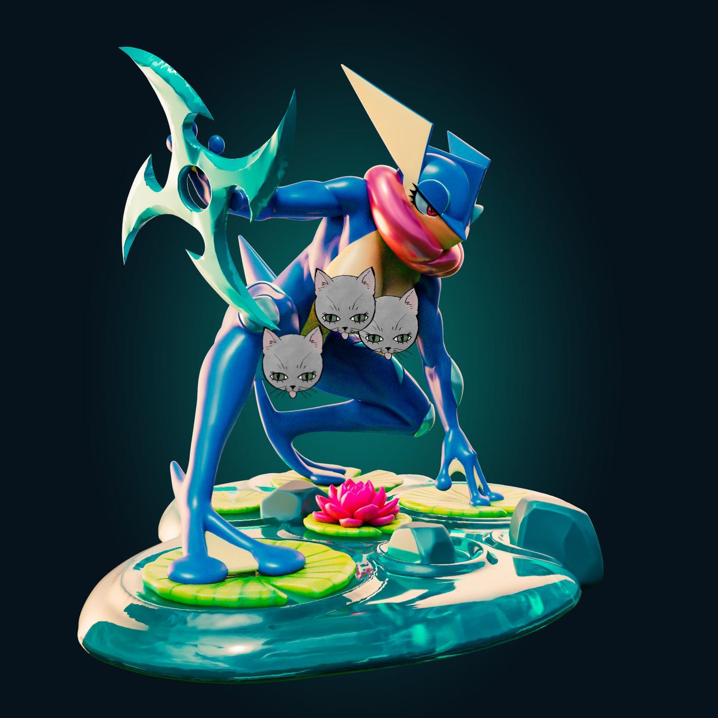 Lizard Lady Model Kit | 3D Resin Printed Figurine | Officer Rhu